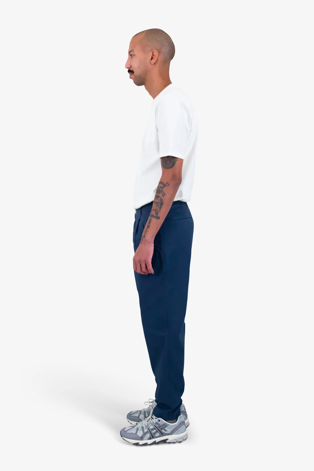 Assembly Pant - Navy Mini Stripe - Image 4