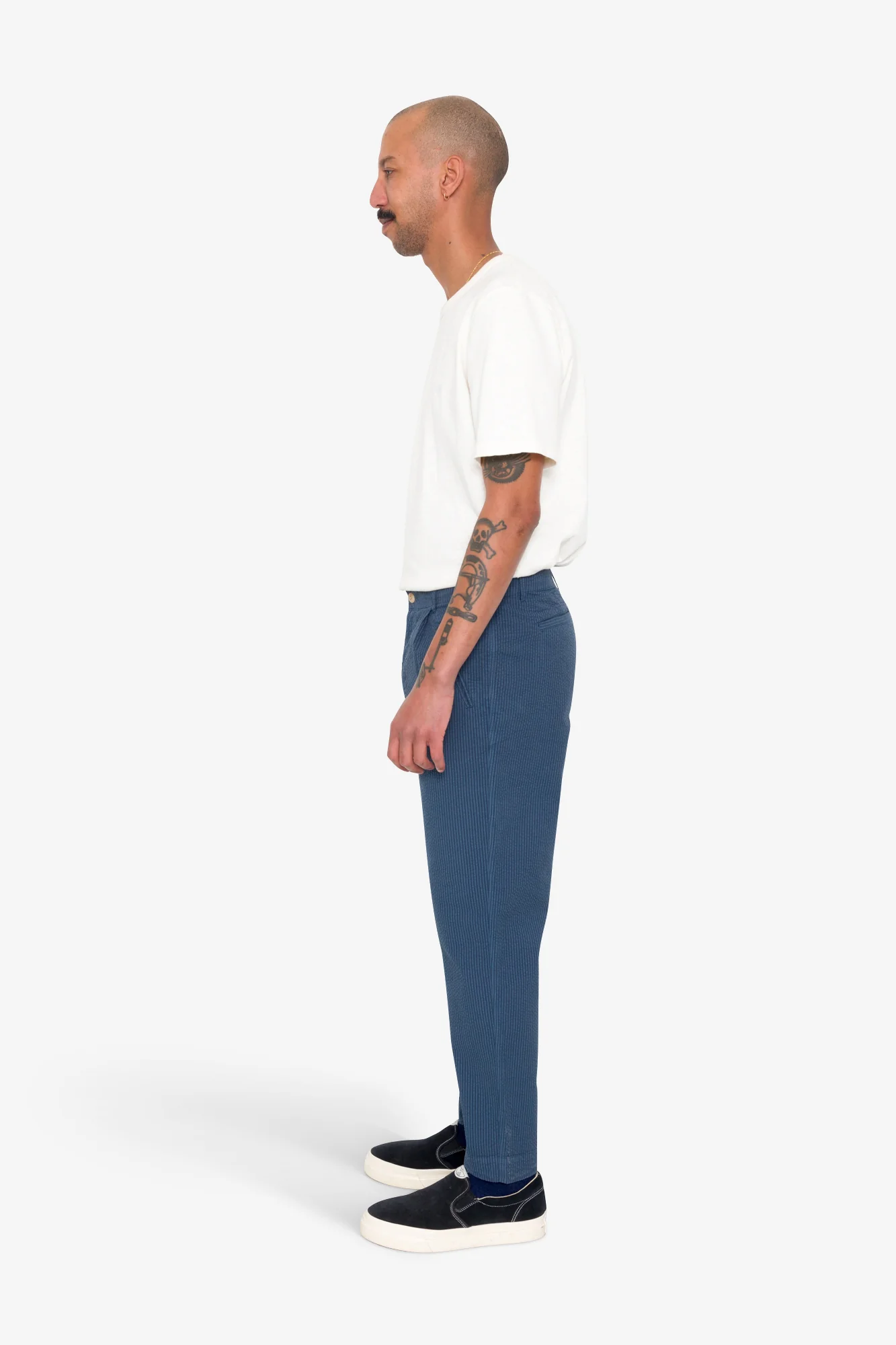 Assembly Pant - Soft Indigo Overdyed Stripe - Image 4