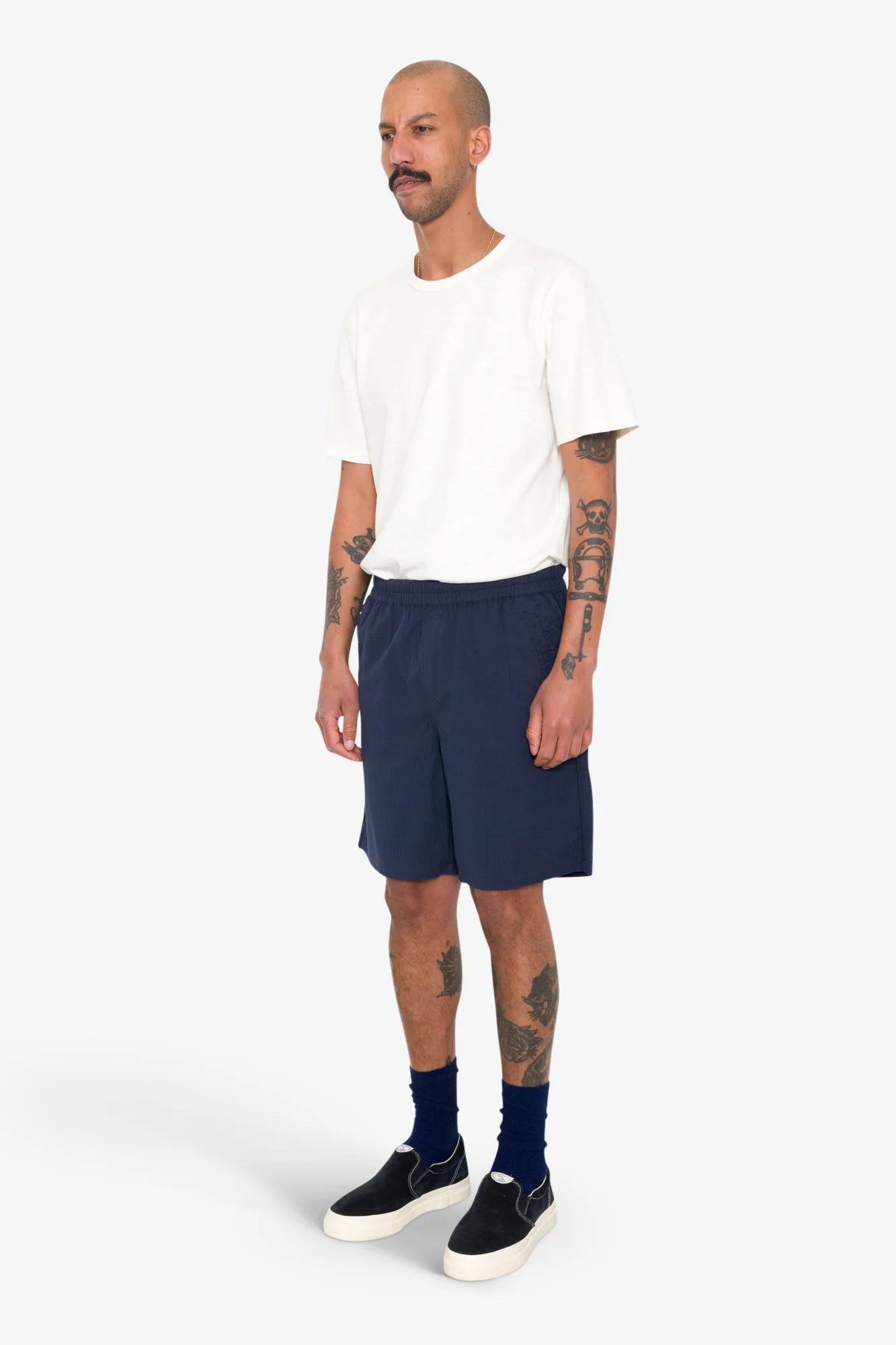 Assembly Short - Navy Seersucker SS25 - Image 3