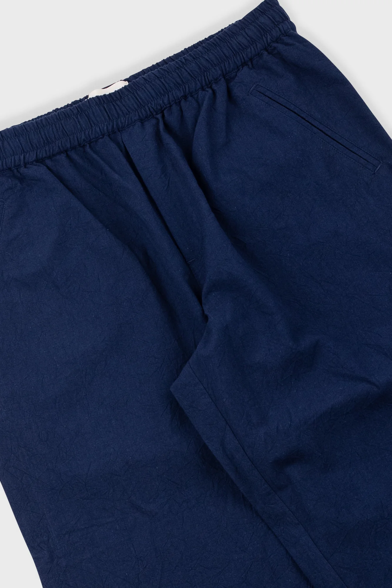 Drawcord Assembly Pant - Dark Navy Crinkle - Image 4