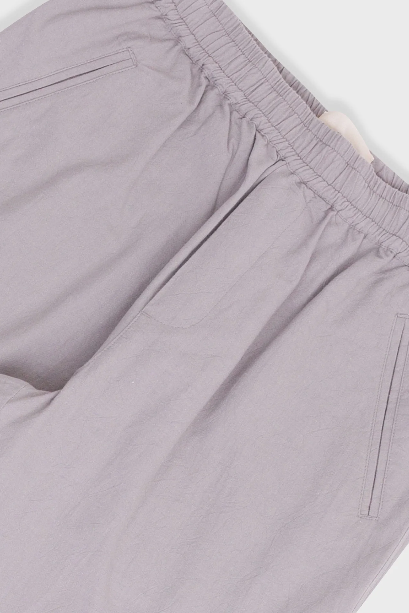 Drawcord Assembly Pant - Silver Grey Crinkle - Image 5