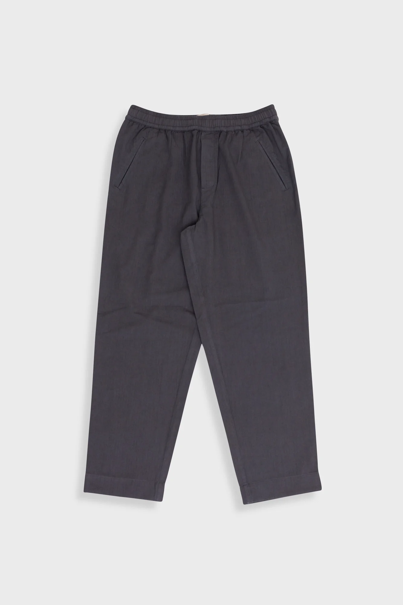 Drawcord Assembly Pant - Soft Black Herringbone