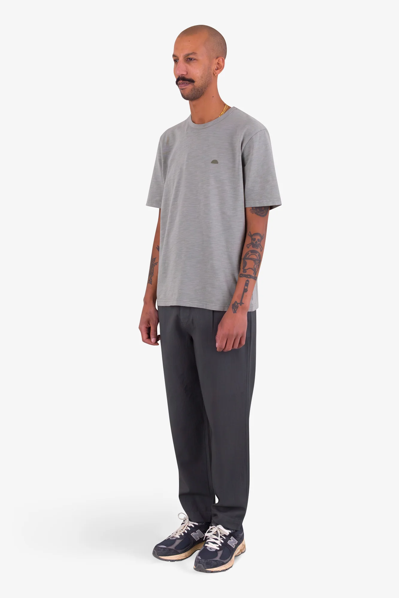 Drawcord Assembly Pant - Soft Black Herringbone - Image 3