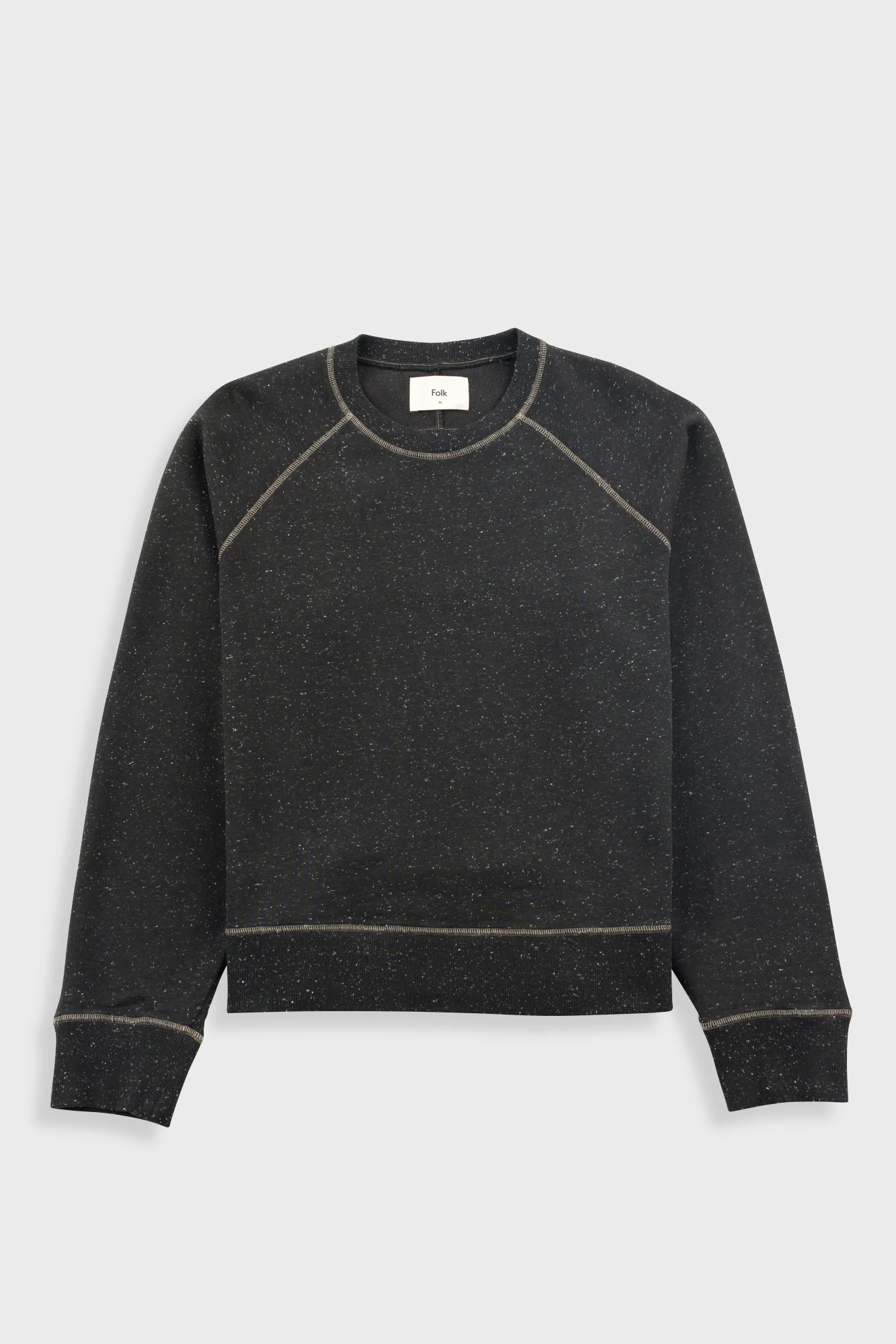Engineered Raglan Sweat - Charcoal