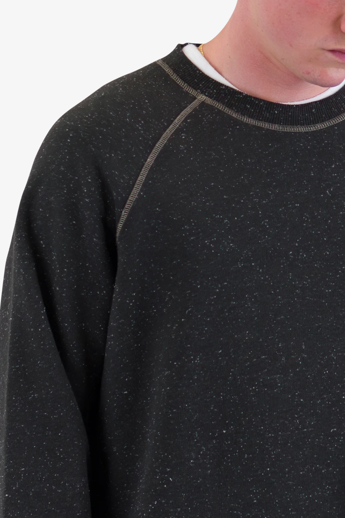 Engineered Raglan Sweat - Charcoal - Image 6