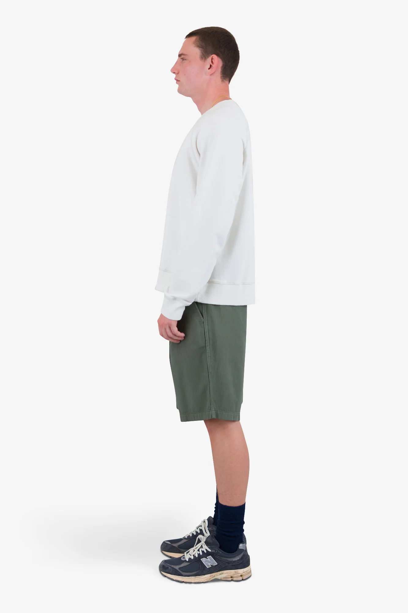 Engineered Raglan Sweat - Ecru - Image 4