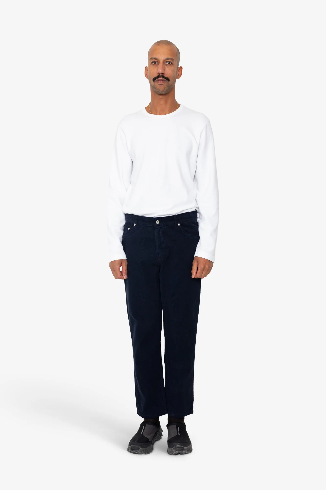 5 Pocket Trouser - Navy Cord - Image 2