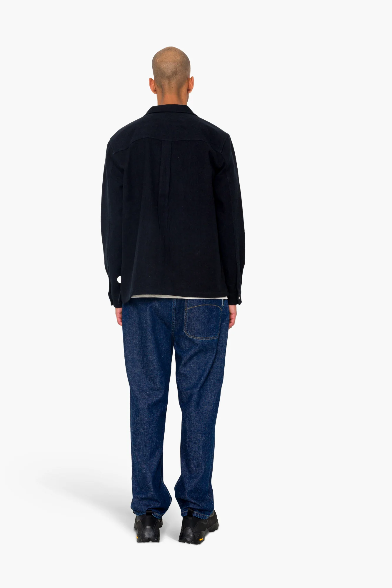 Anniversary Patch Overshirt - Ash Navy Brushed Twill - Image 8