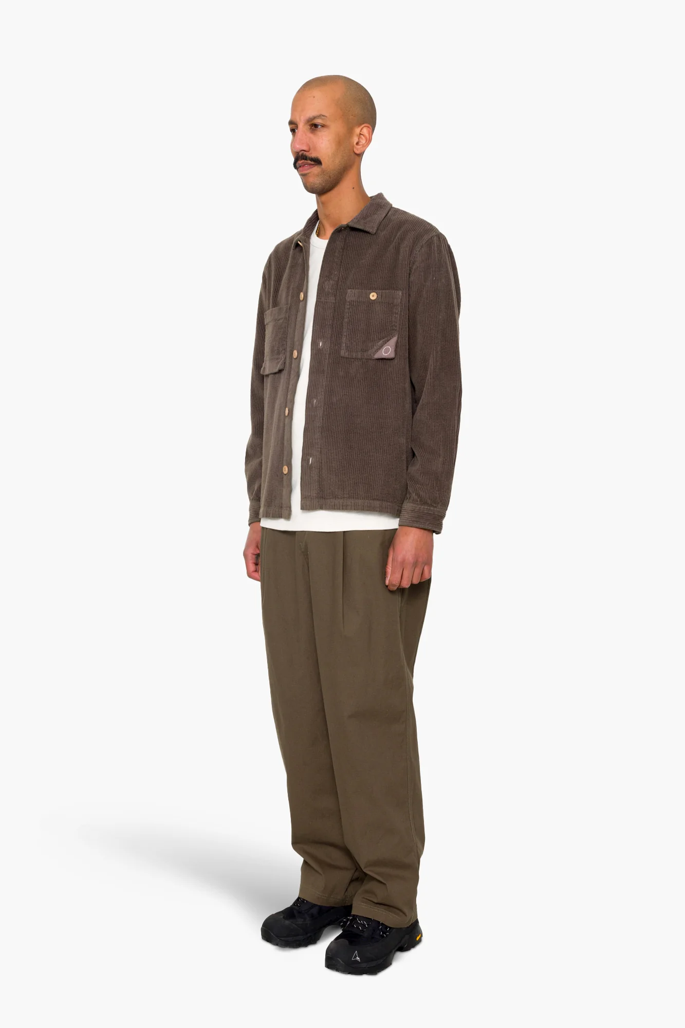 Anniversary Patch Overshirt - Rich Brown Chunky Cord - Image 4