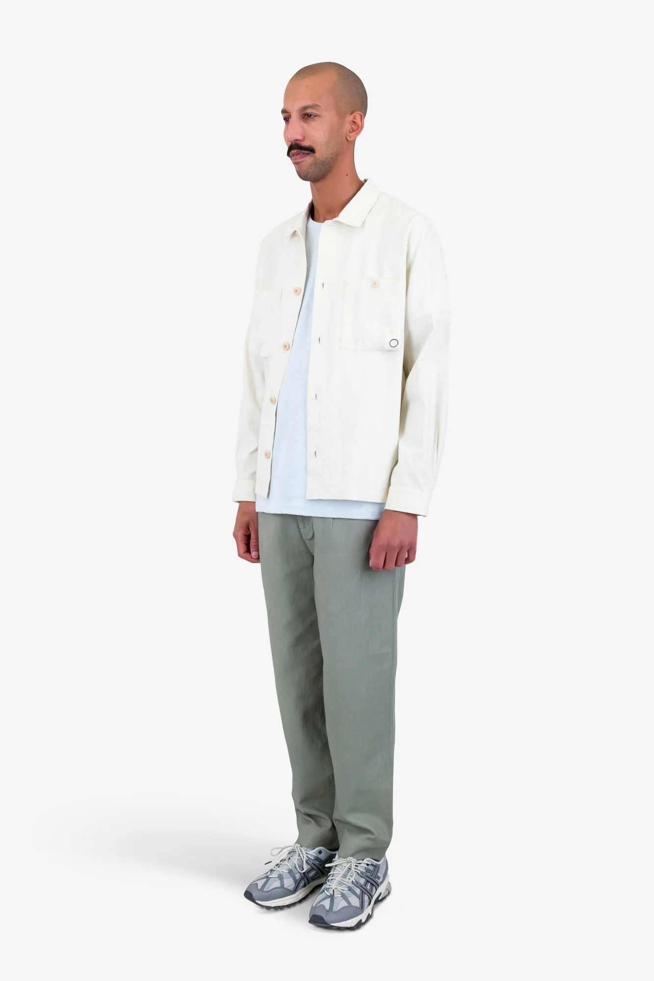 Anniversary Patch Overshirt - Stone Linen - Image 3