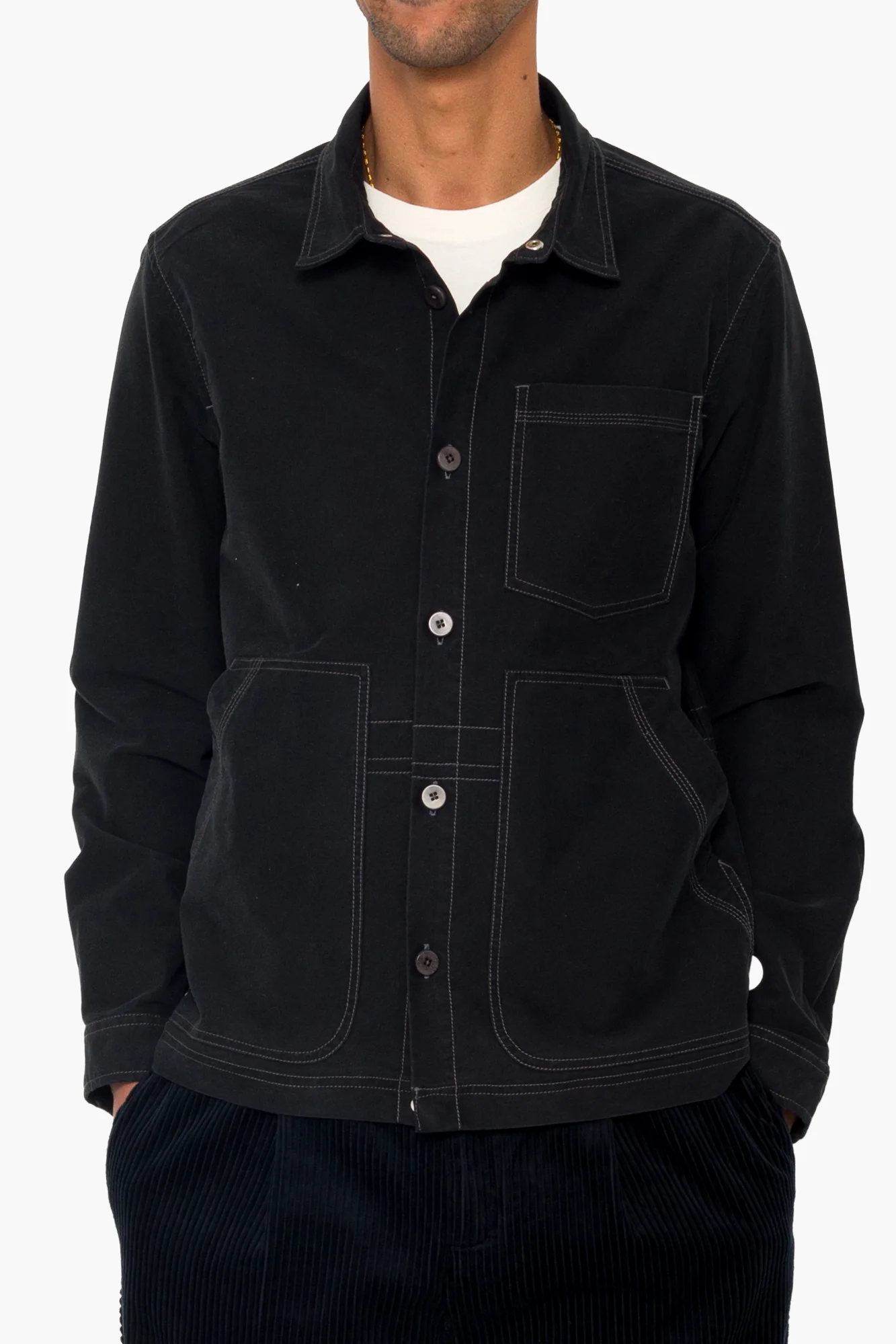 Assembly Utility Jacket - Black Brushed - Image 6