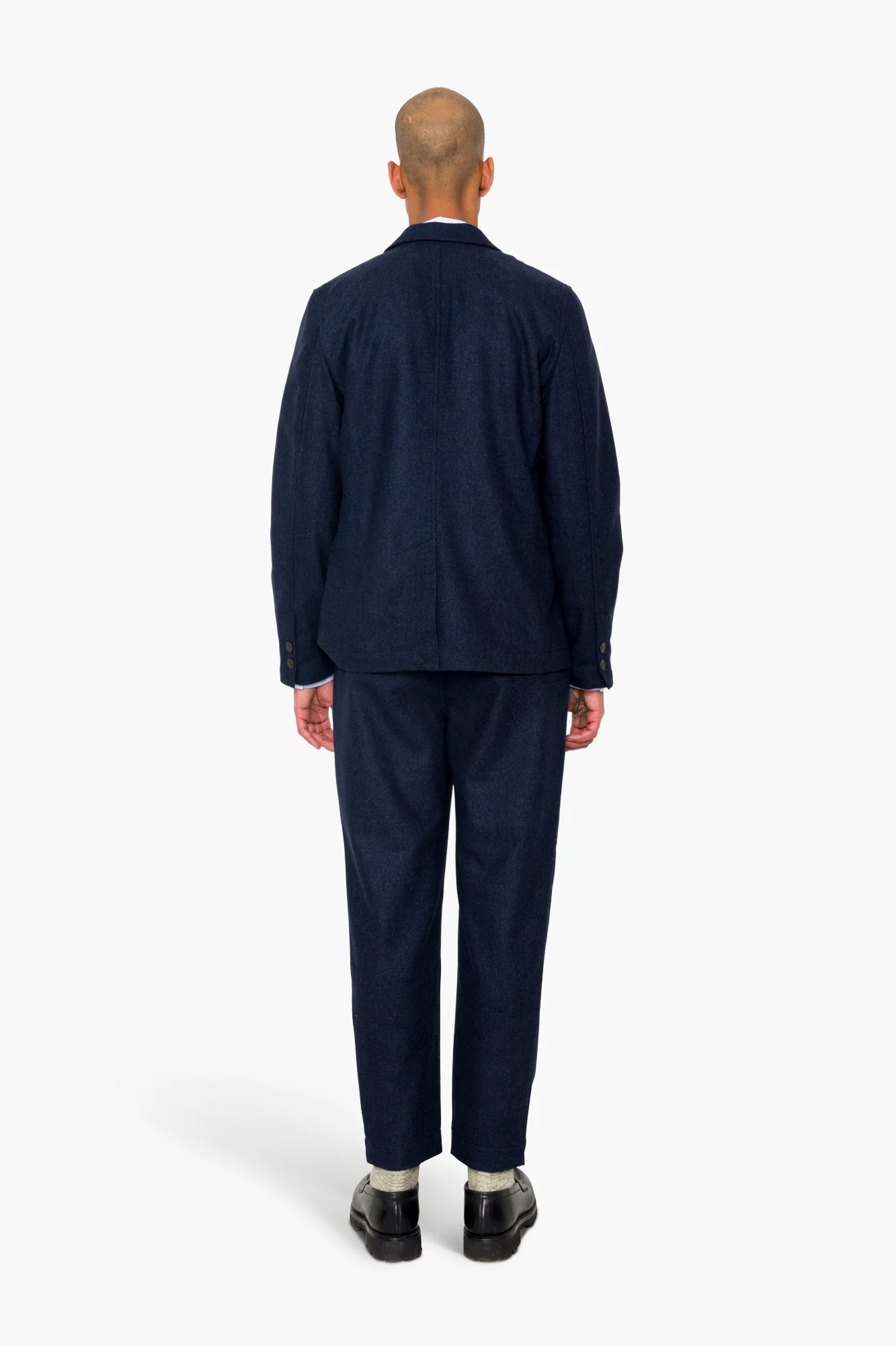 Assembly Blazer - Navy Melange Wool - Image 7