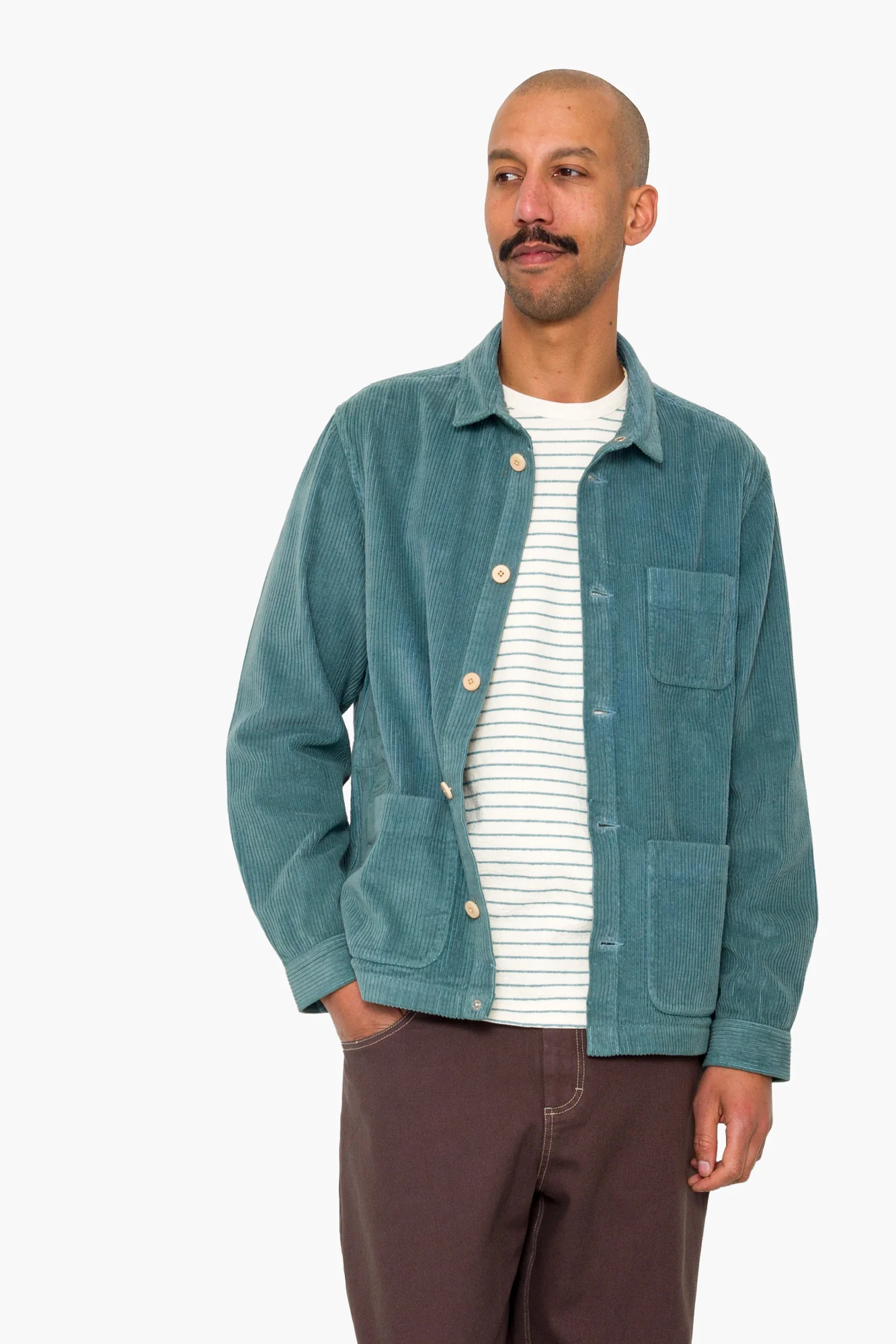 Assembly Jacket - Dusty Green Chunky Cord - Image 7