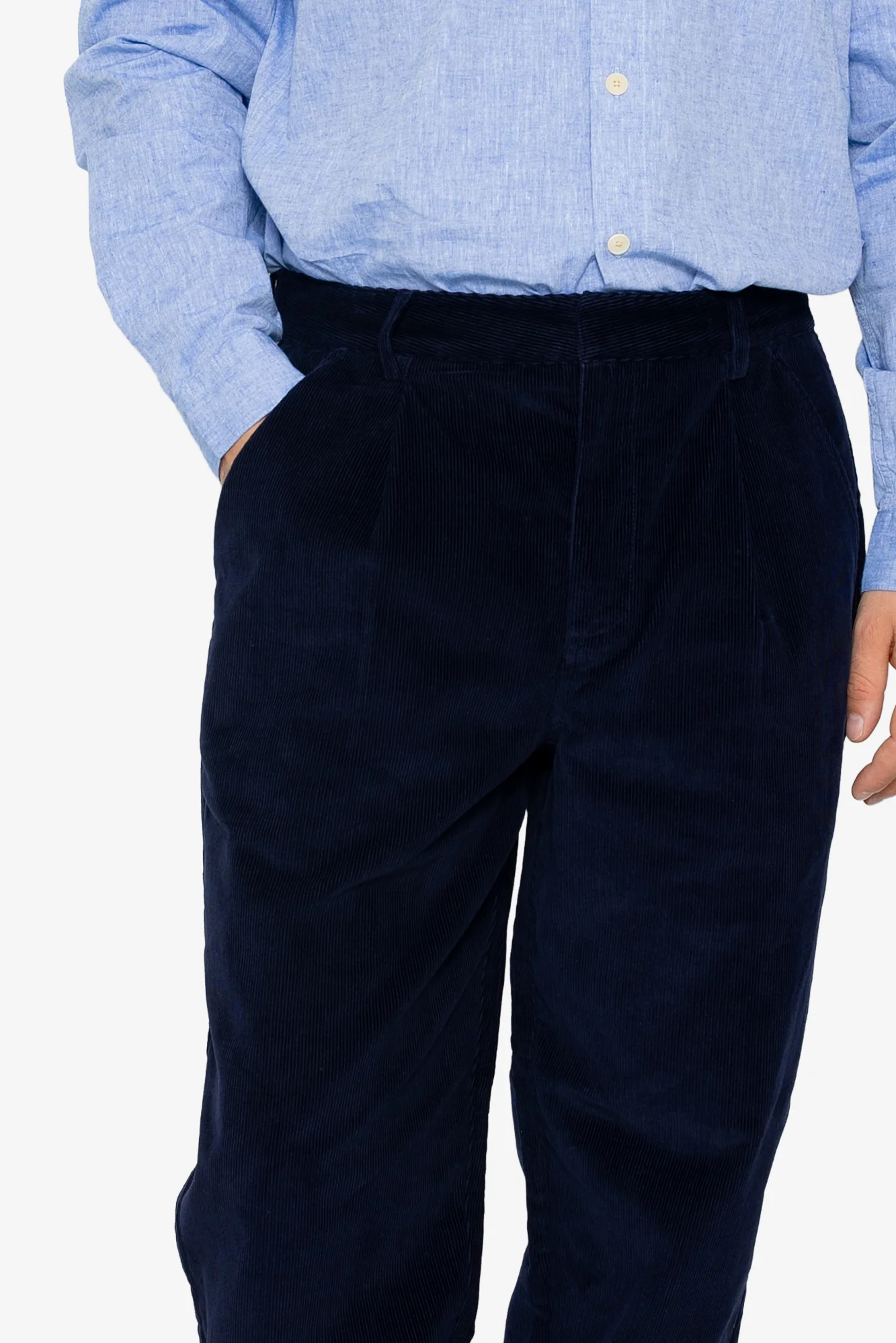 Assembly Suit Trouser - Midnight Navy Cord - Image 6