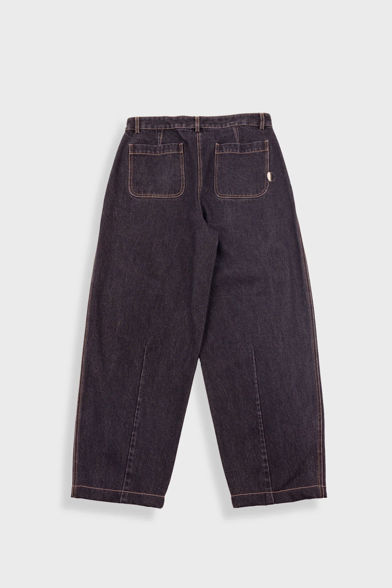 Baggy Trousers - Washed Black Denim - Image 10