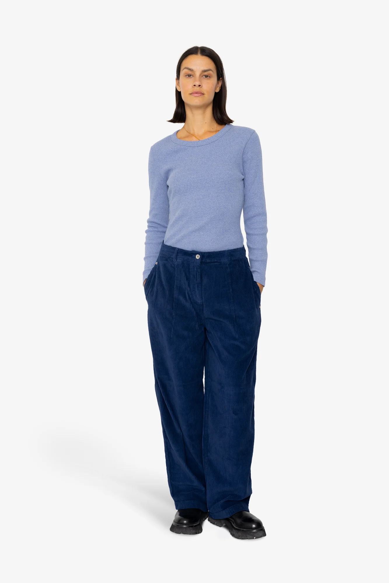 Baggy Trousers - Washed Ink Cord - Image 6