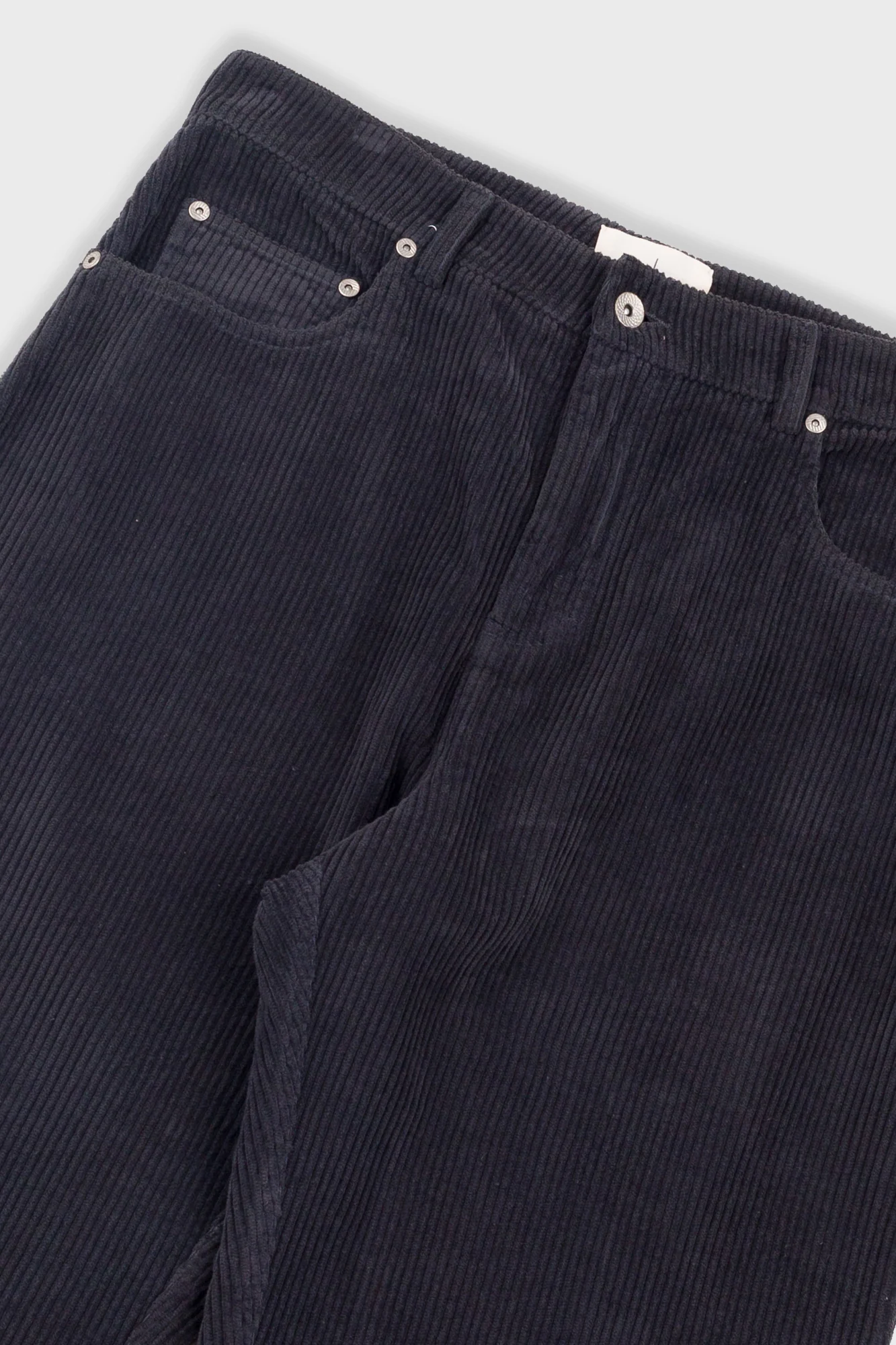 Barrel Leg Trouser - Smoke Grey Chunky Cord - Image 5