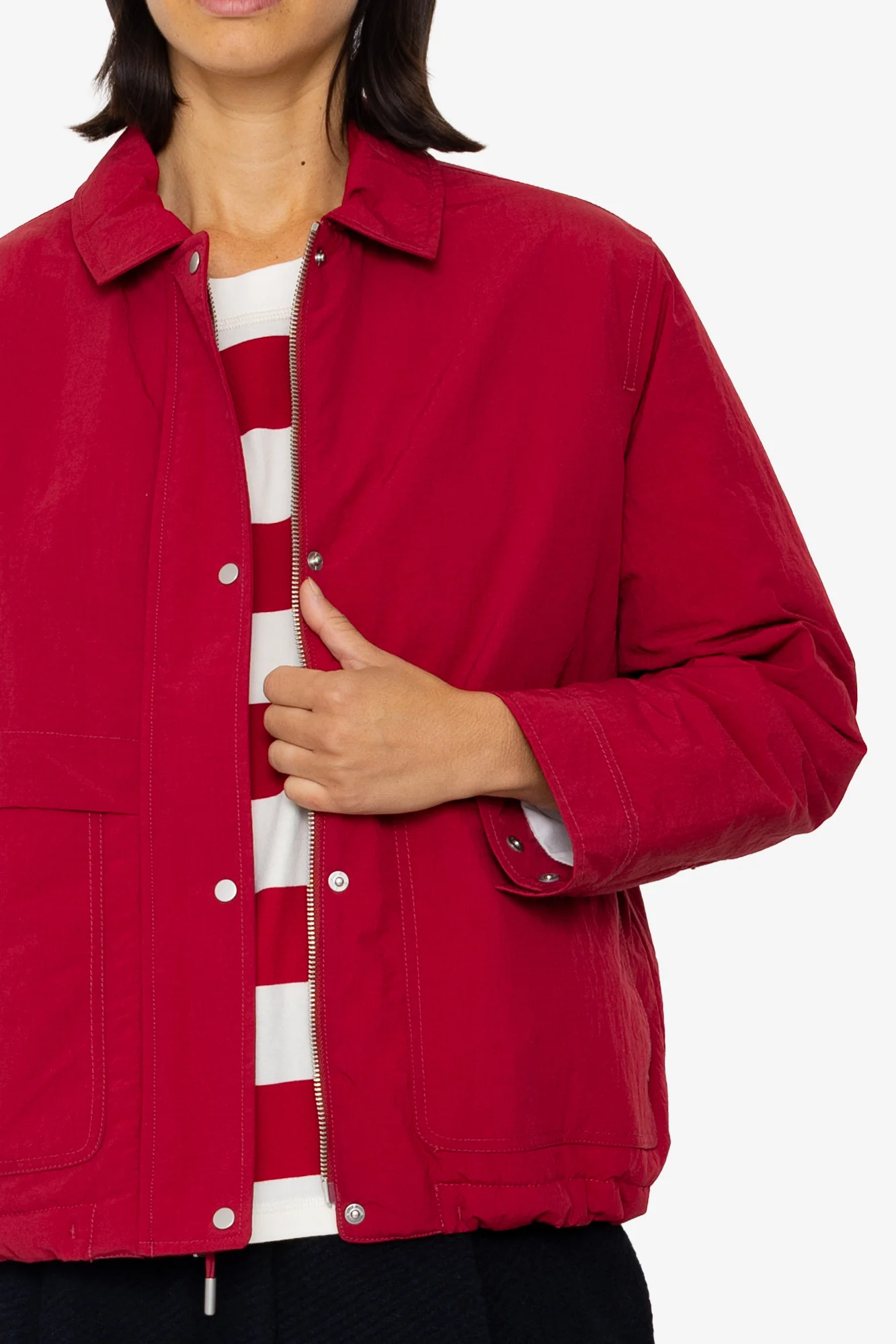 Blouson - Crimson Ripstop Nylon - Image 7