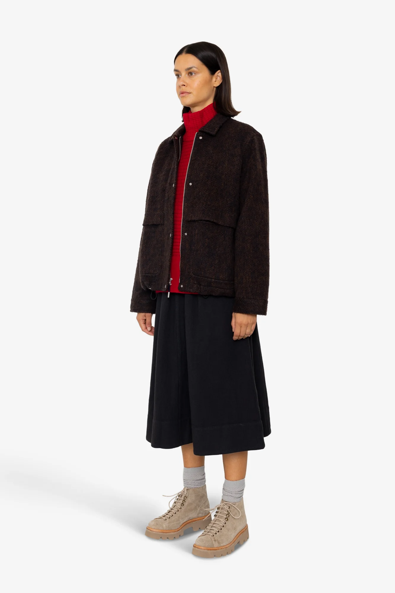 Blouson - Navy Espresso Wool - Image 3