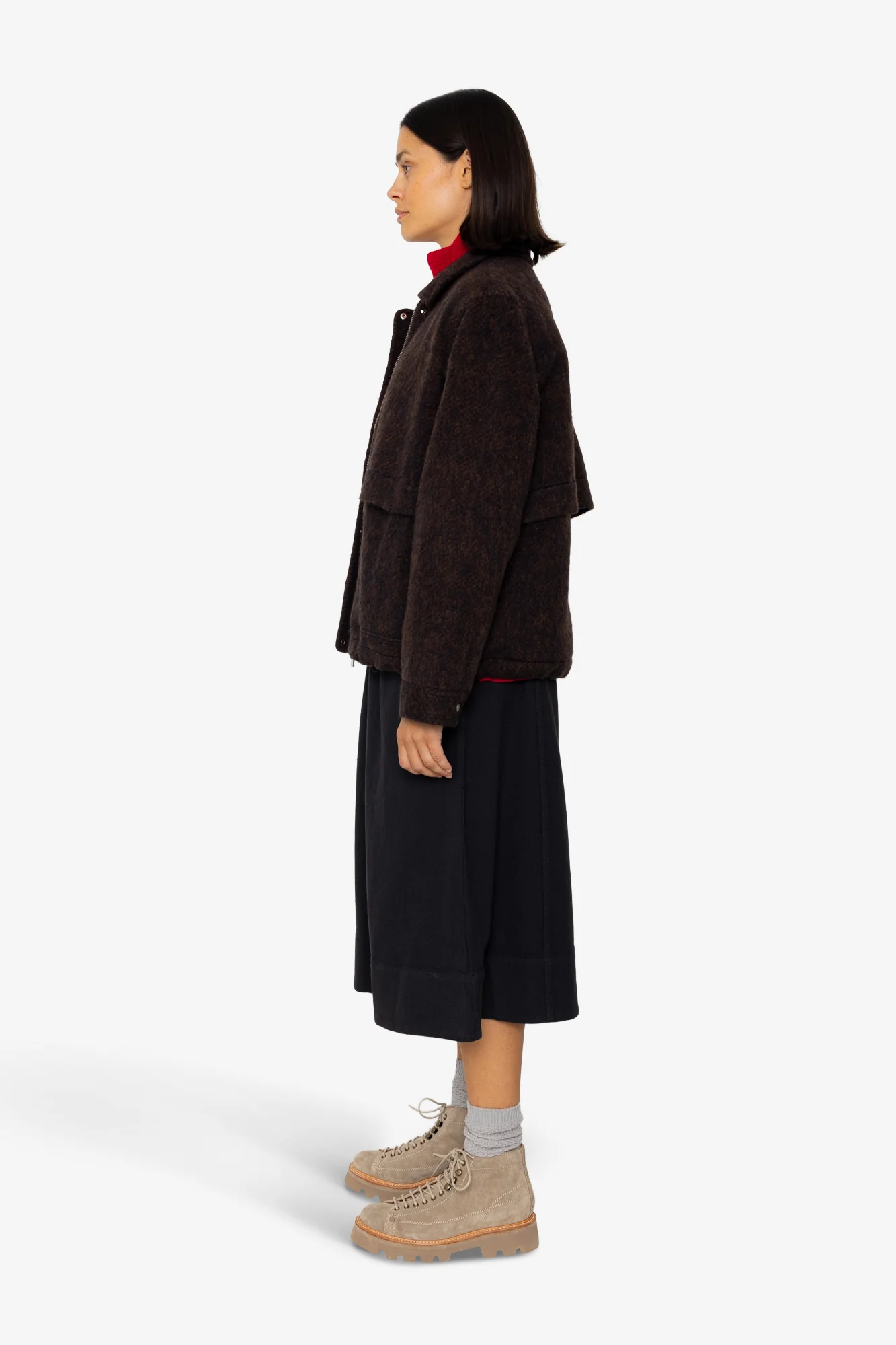 Blouson - Navy Espresso Wool - Image 4