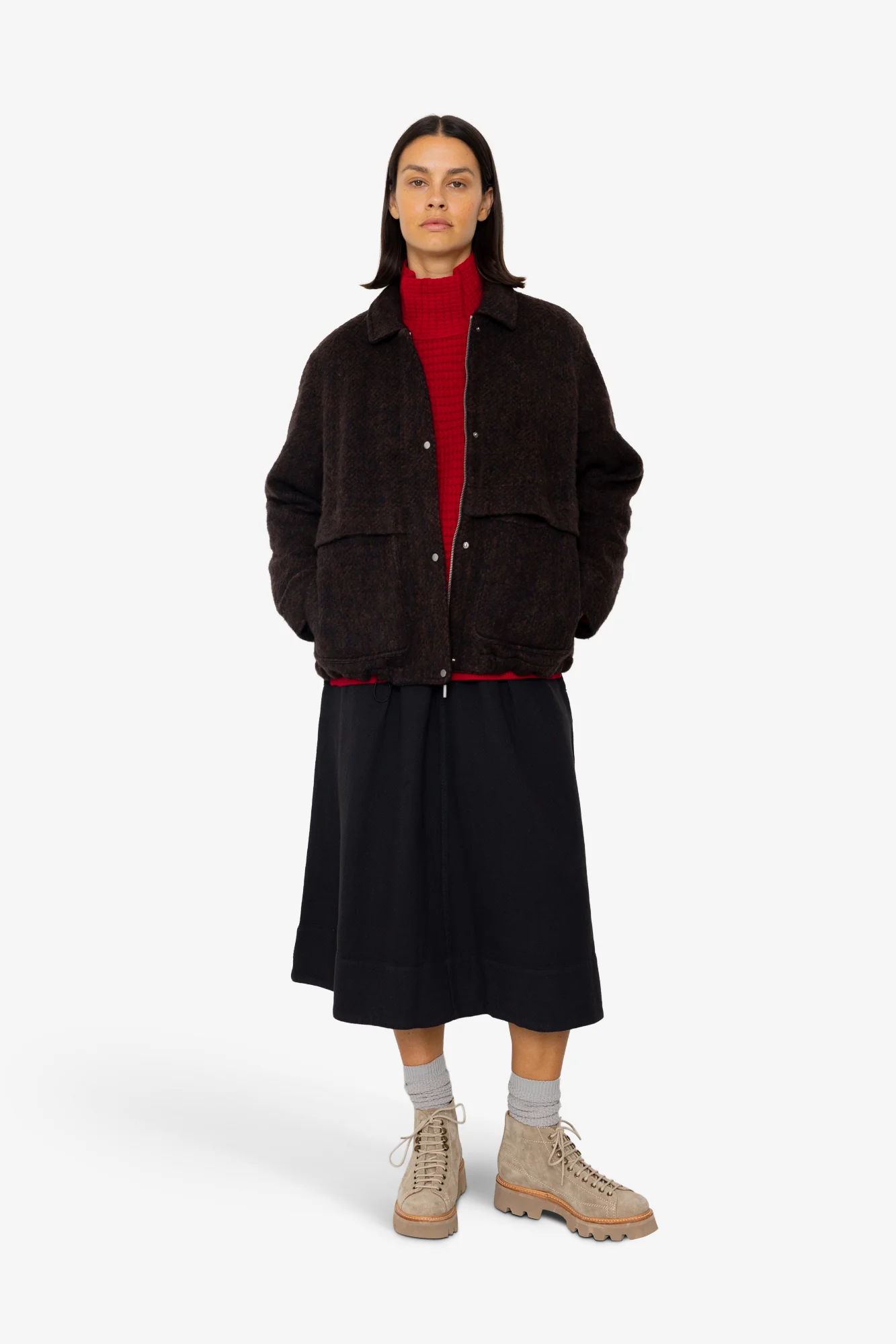 Blouson - Navy Espresso Wool - Image 7