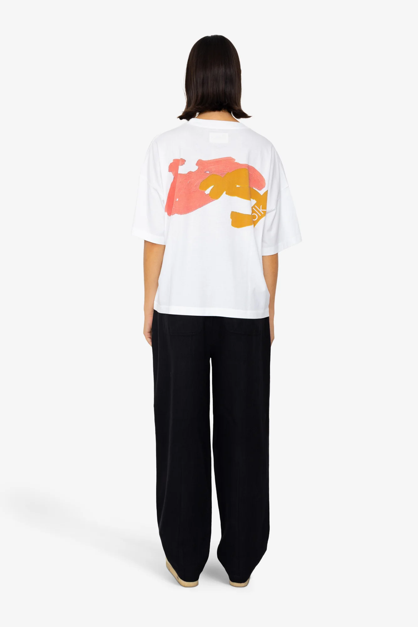Boyfriend T-Shirt - Graphic White - Image 10