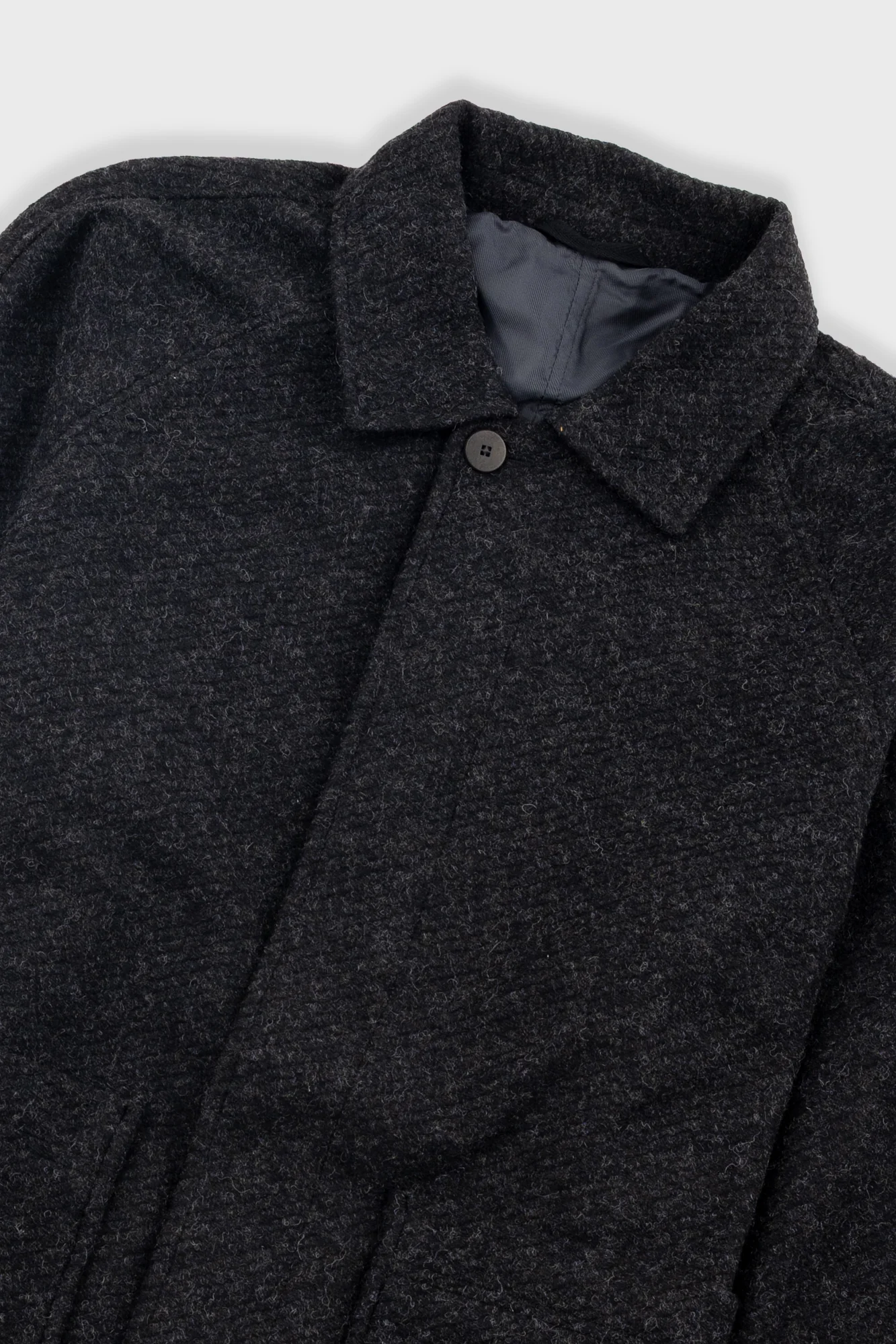 Car Coat - Charcoal Wool Twill - Image 5