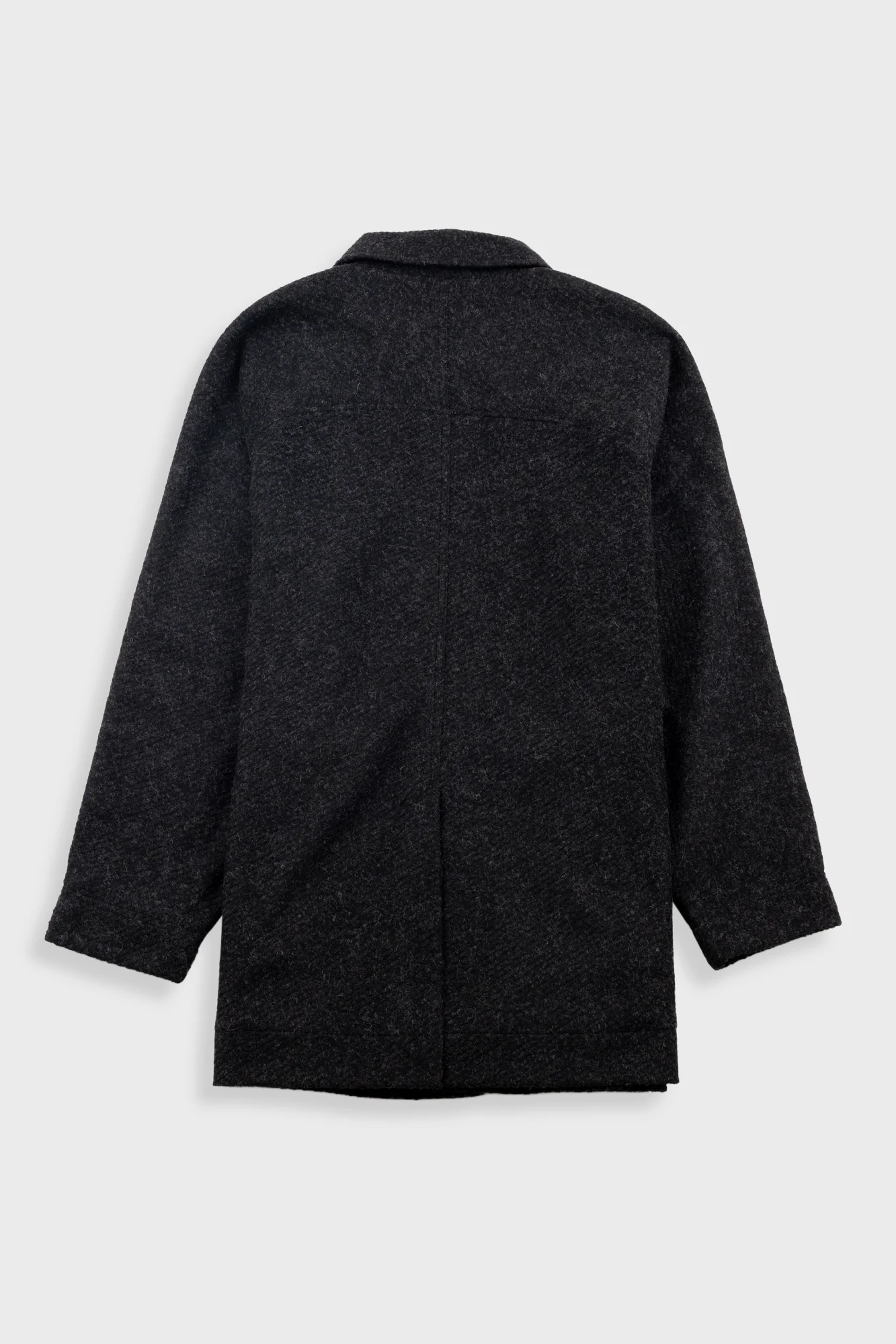 Car Coat - Charcoal Wool Twill - Image 8