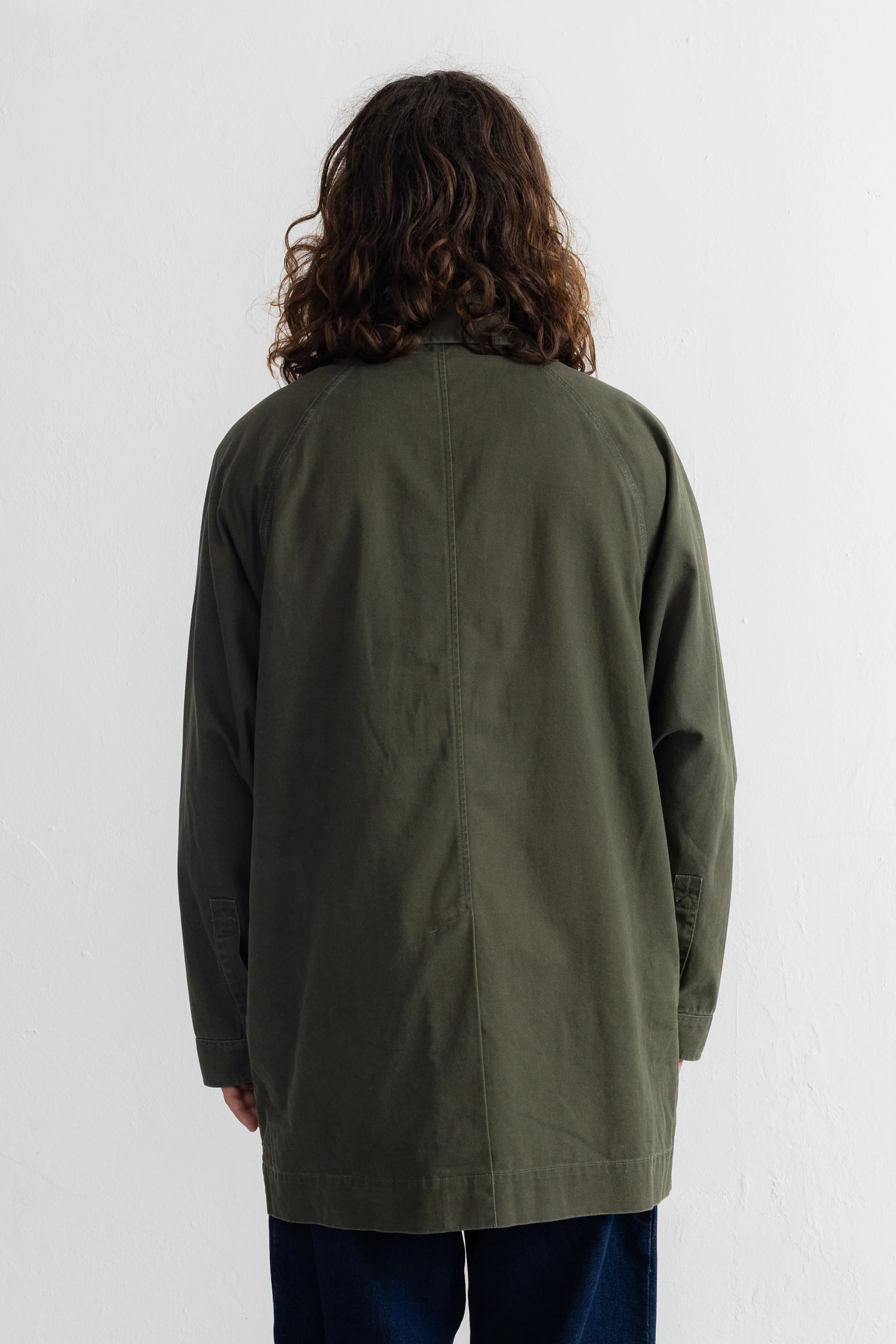 Car Coat - Dark Sage Twill - Image 4