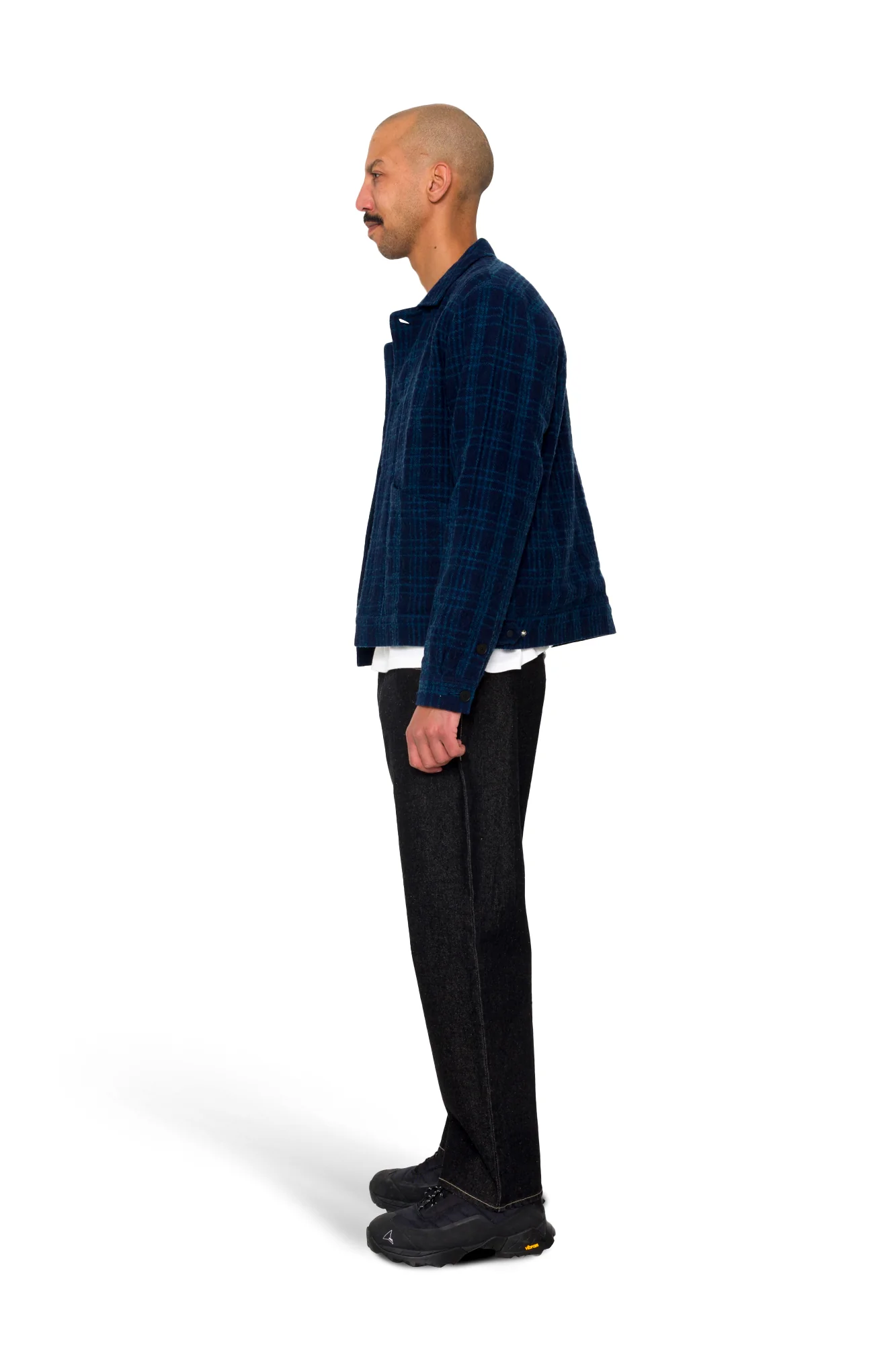 Chain Jacket - Indigo Textured Check - Image 4