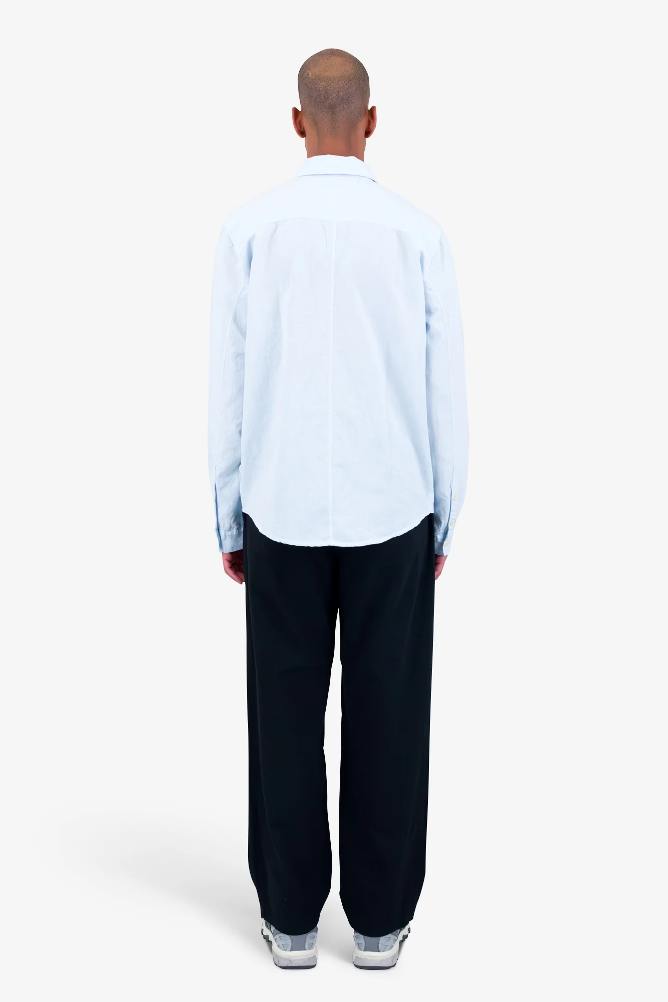 Contrast Pocket Shirt - Soft Blue - Image 12