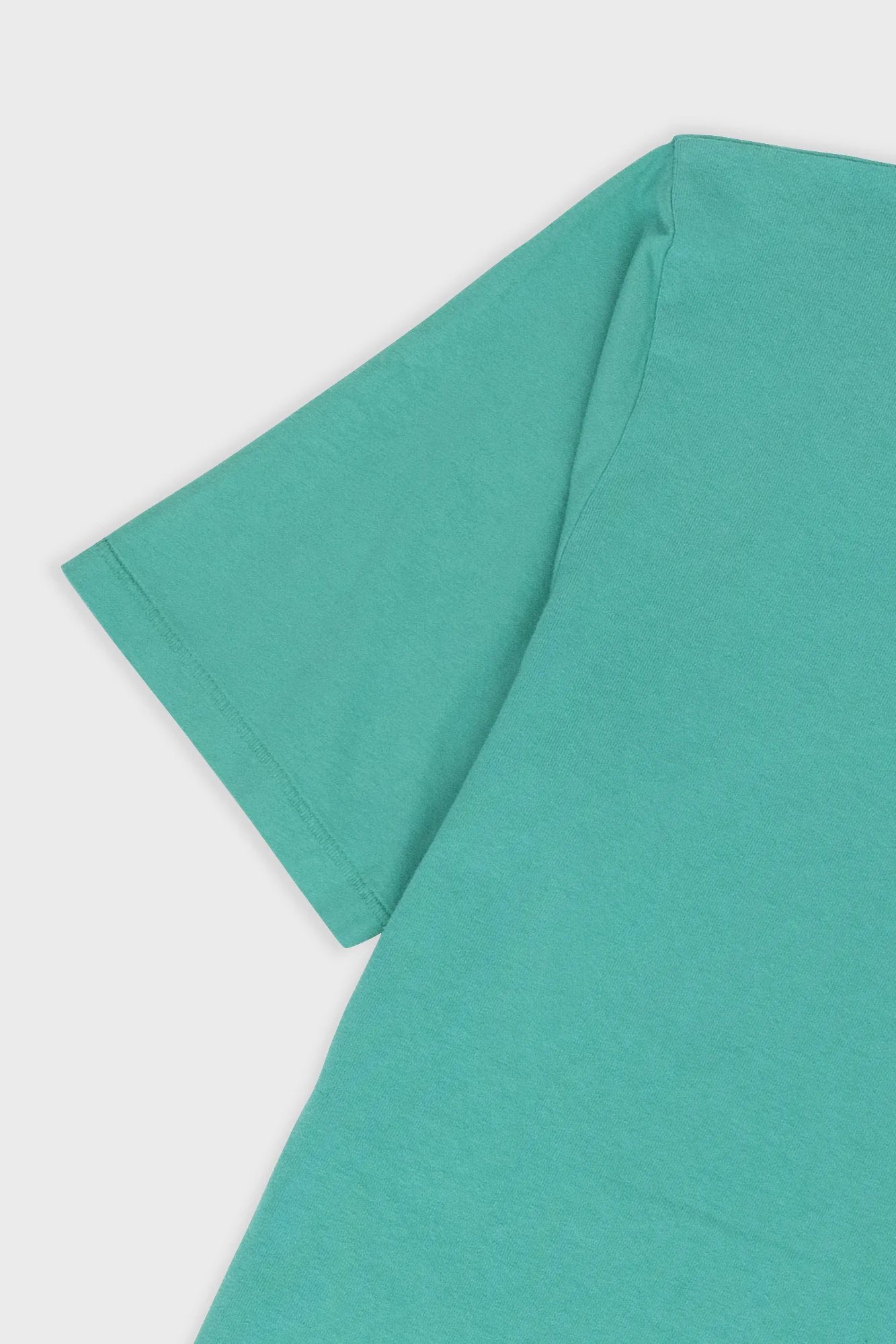 Contrast Sleeve T-Shirt - Tropical Green - Image 9