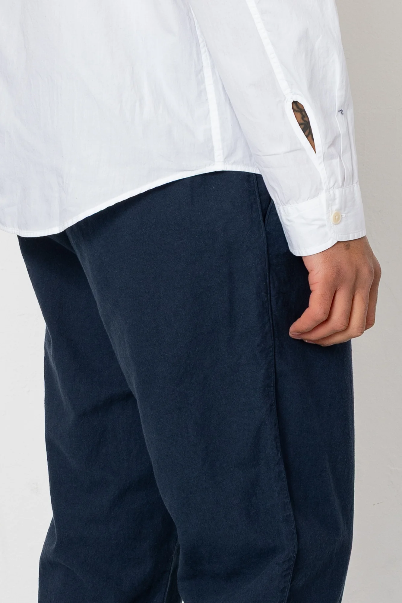 Cotton Linen Trouser - Dark Navy - Image 6