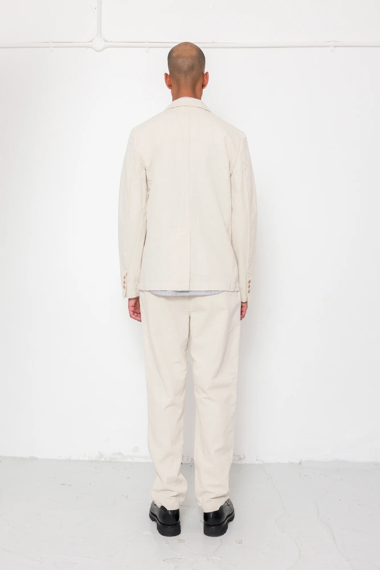 Cotton Linen Trouser - Natural Linen Canvas - Image 8
