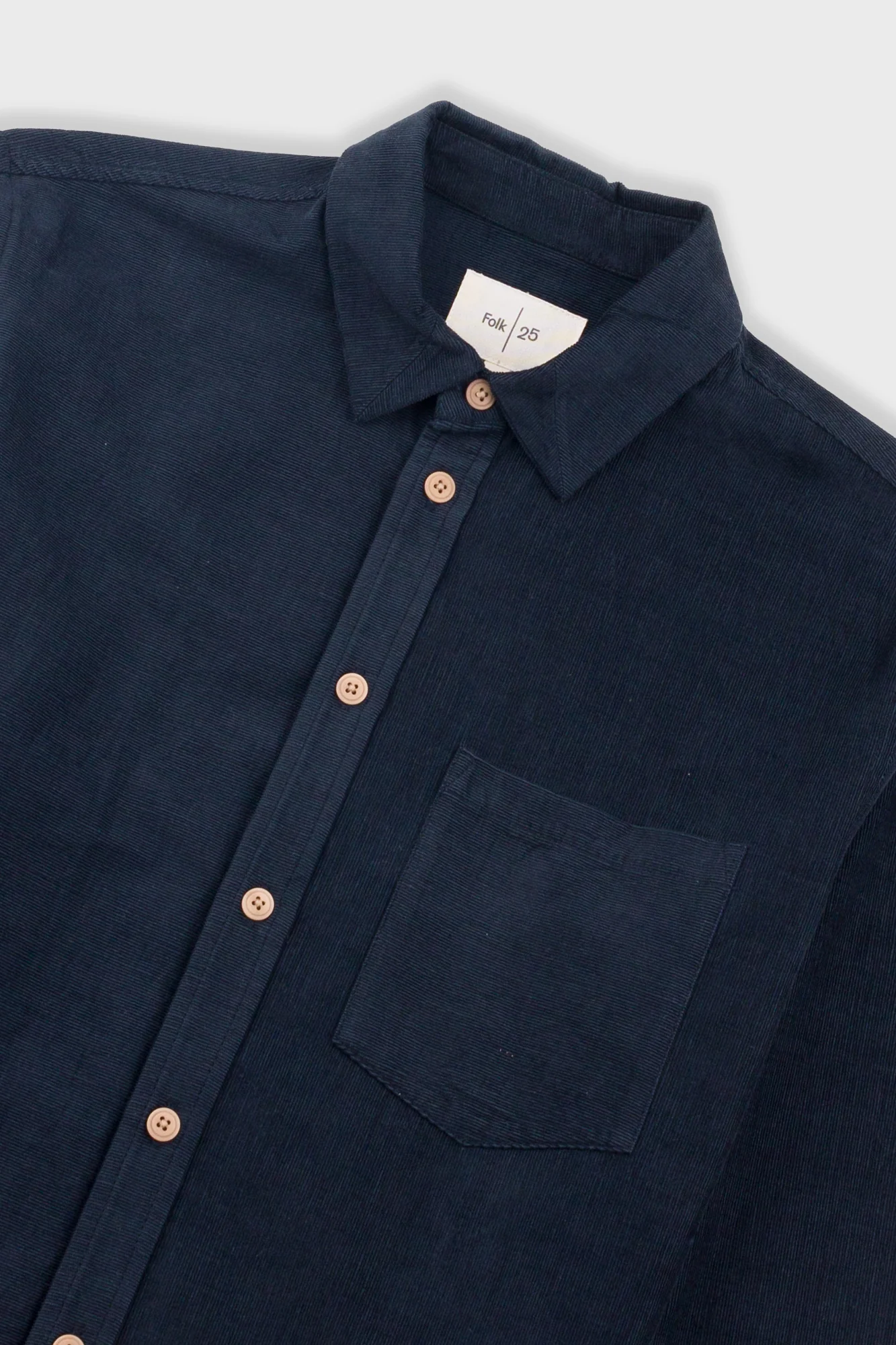 Direction Babycord Shirt - Dark Navy - Image 6