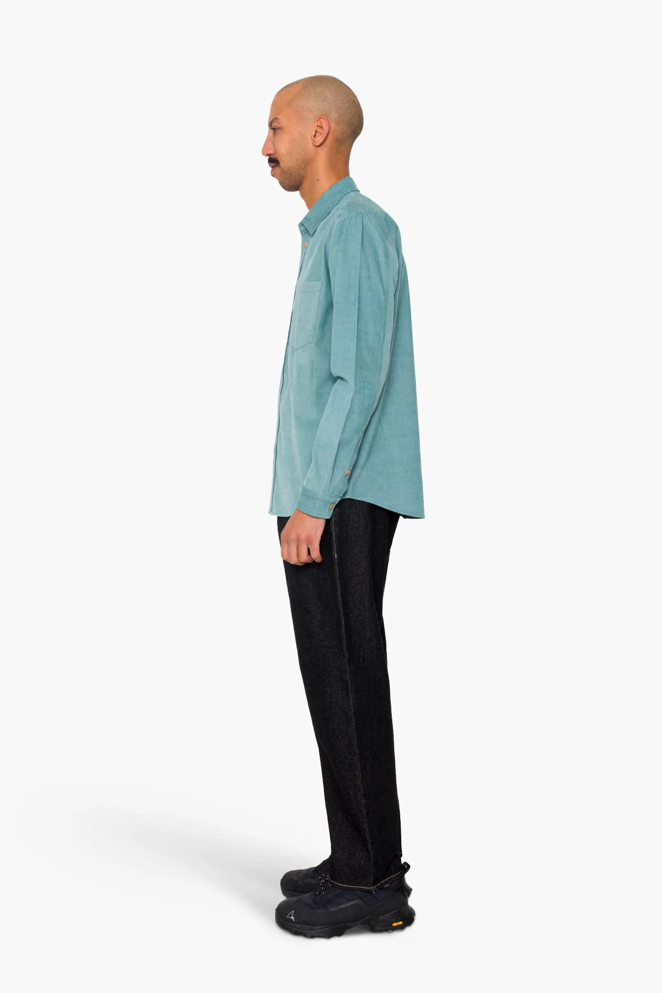 Direction Babycord Shirt - Dusty Green - Image 4