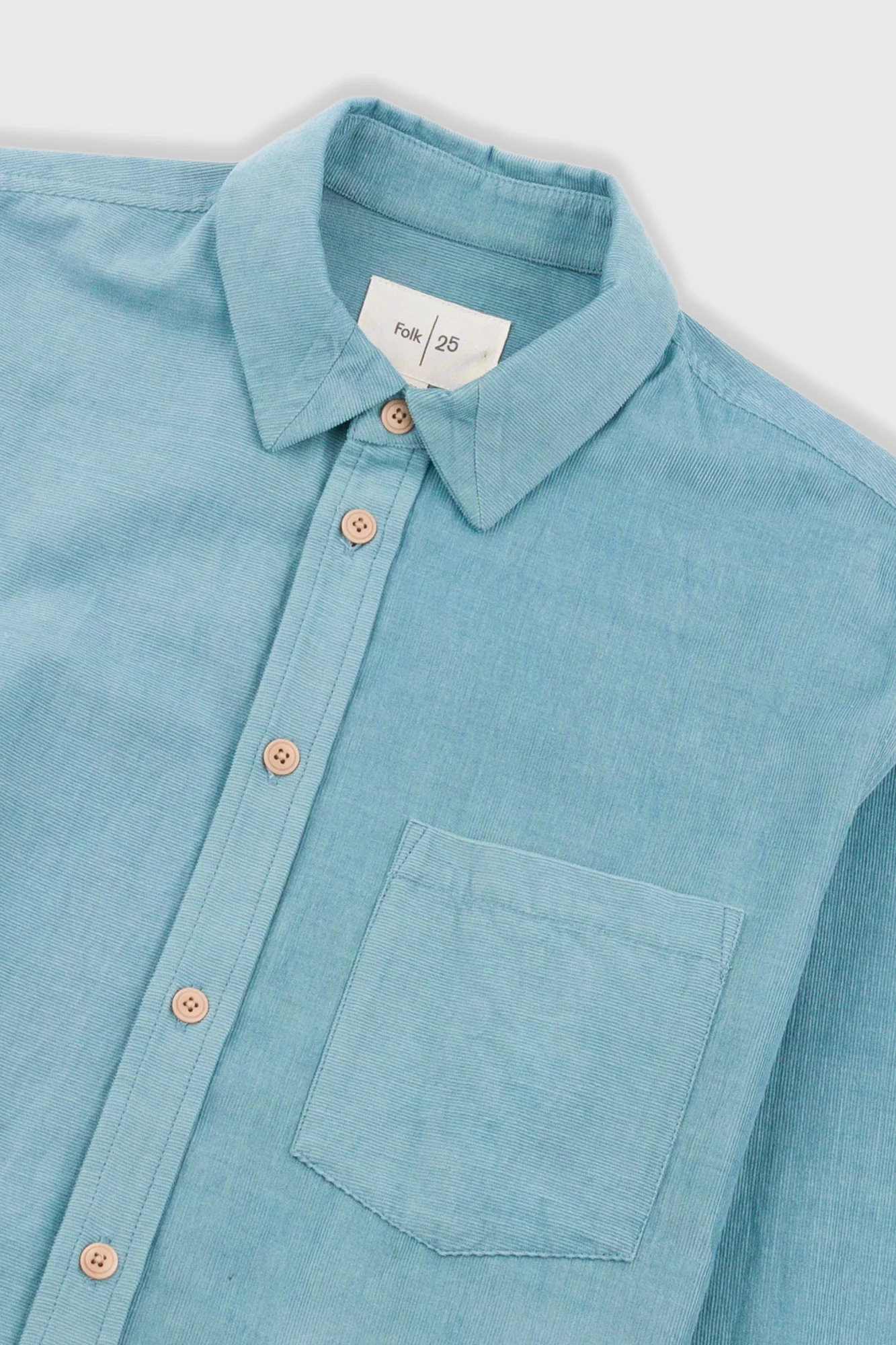 Direction Babycord Shirt - Dusty Green - Image 5