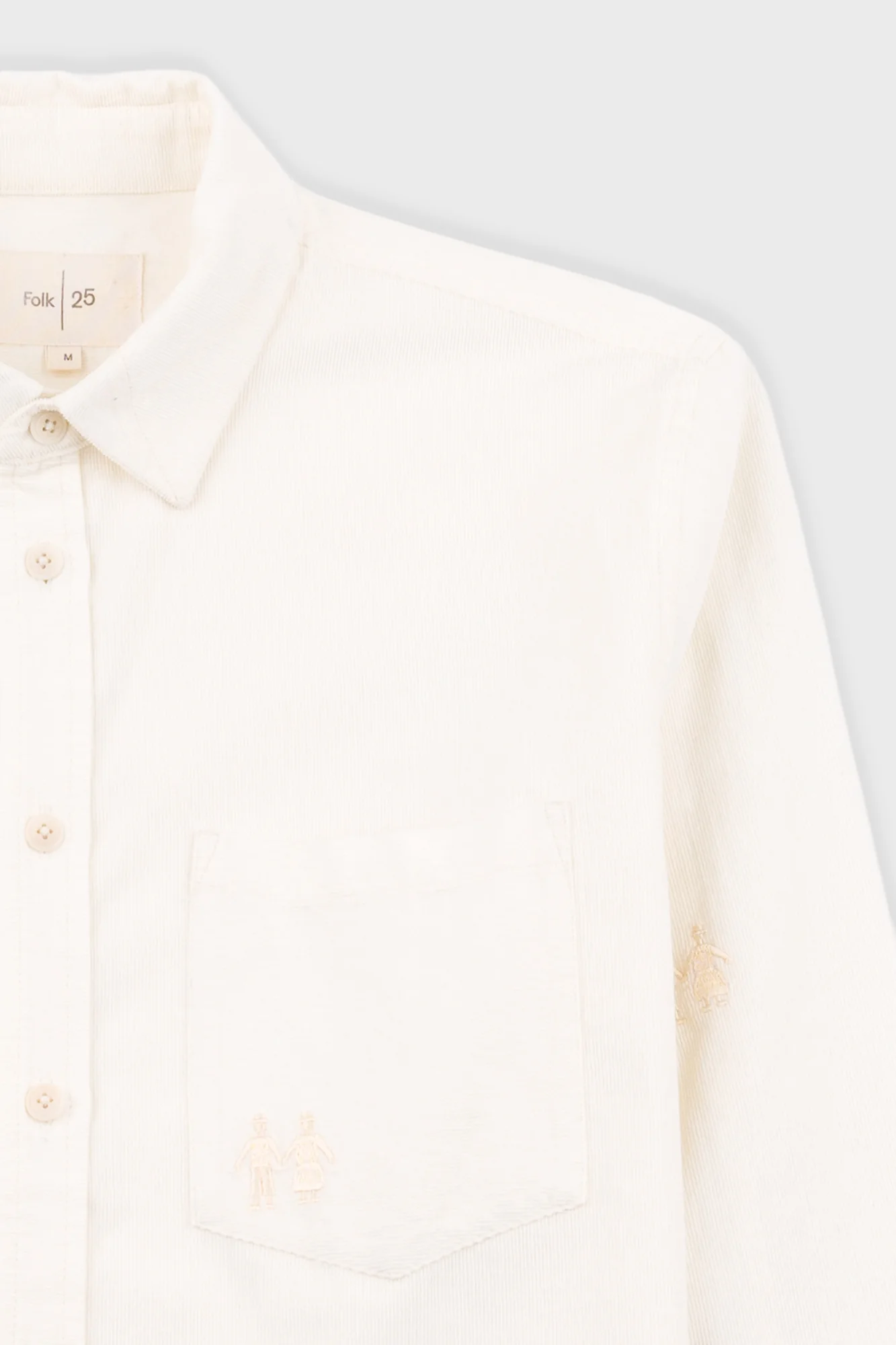 Direction Babycord Shirt - Ecru Embroidery - Image 7