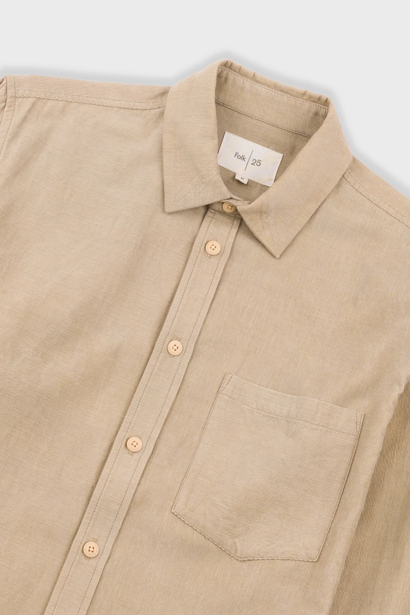 Direction Babycord Shirt - Soft Brown - Image 5
