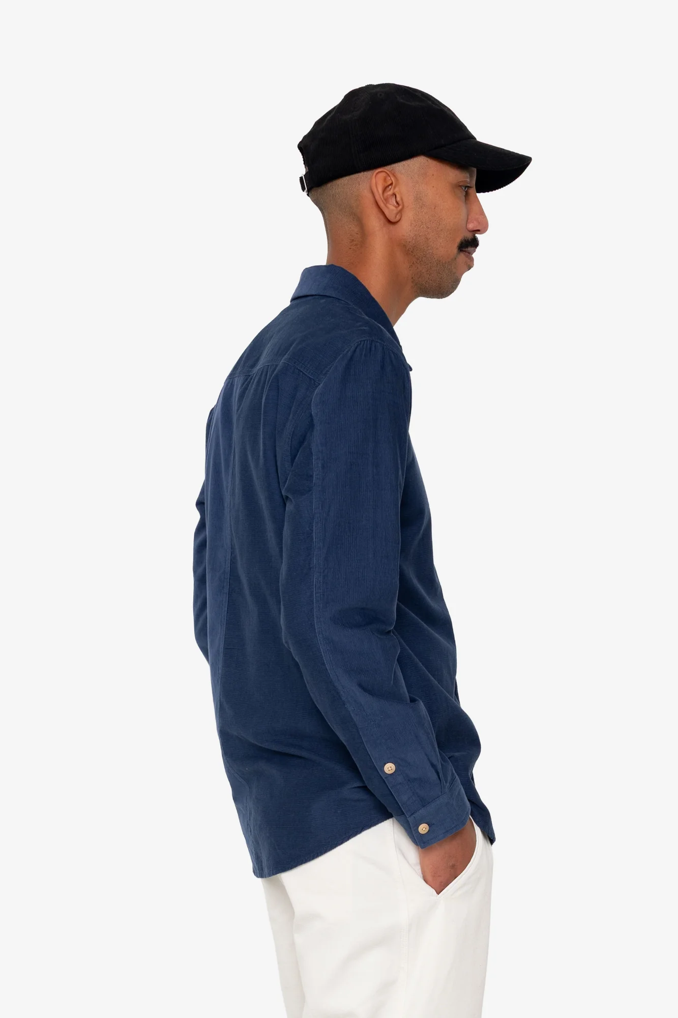 Direction Babycord Shirt - Washed Ink - Image 7