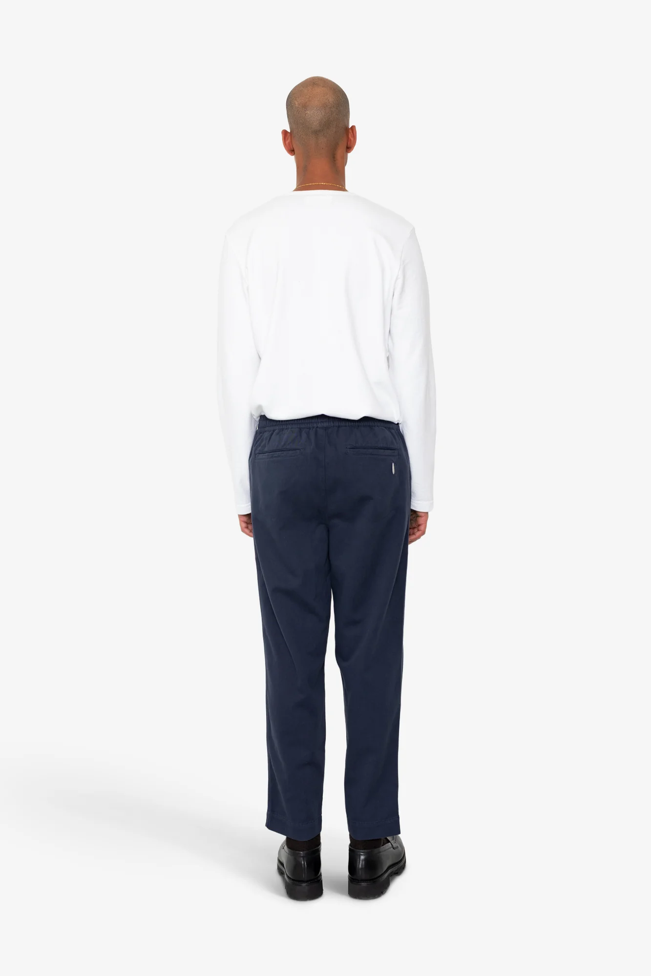 Drawcord Assembly Pant - Deep Navy Brushed Twill - Image 6