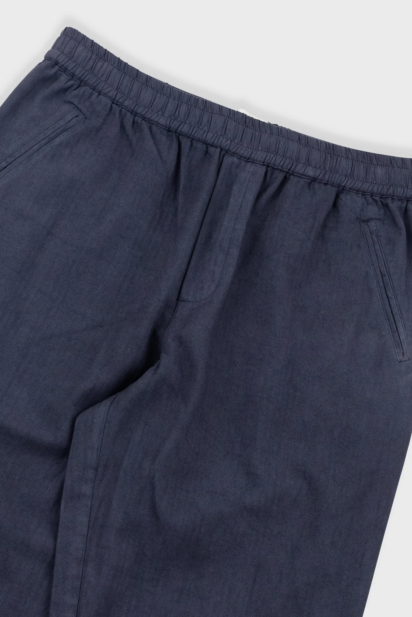 Drawcord Assembly Pant - Slate Blue Herringbone - Image 5