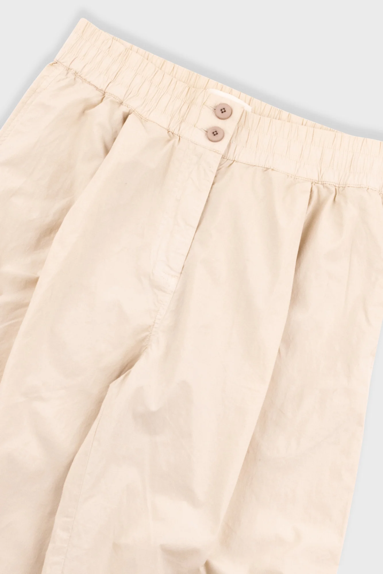 Drawcord Baggy Pants - Light Stone - Image 5