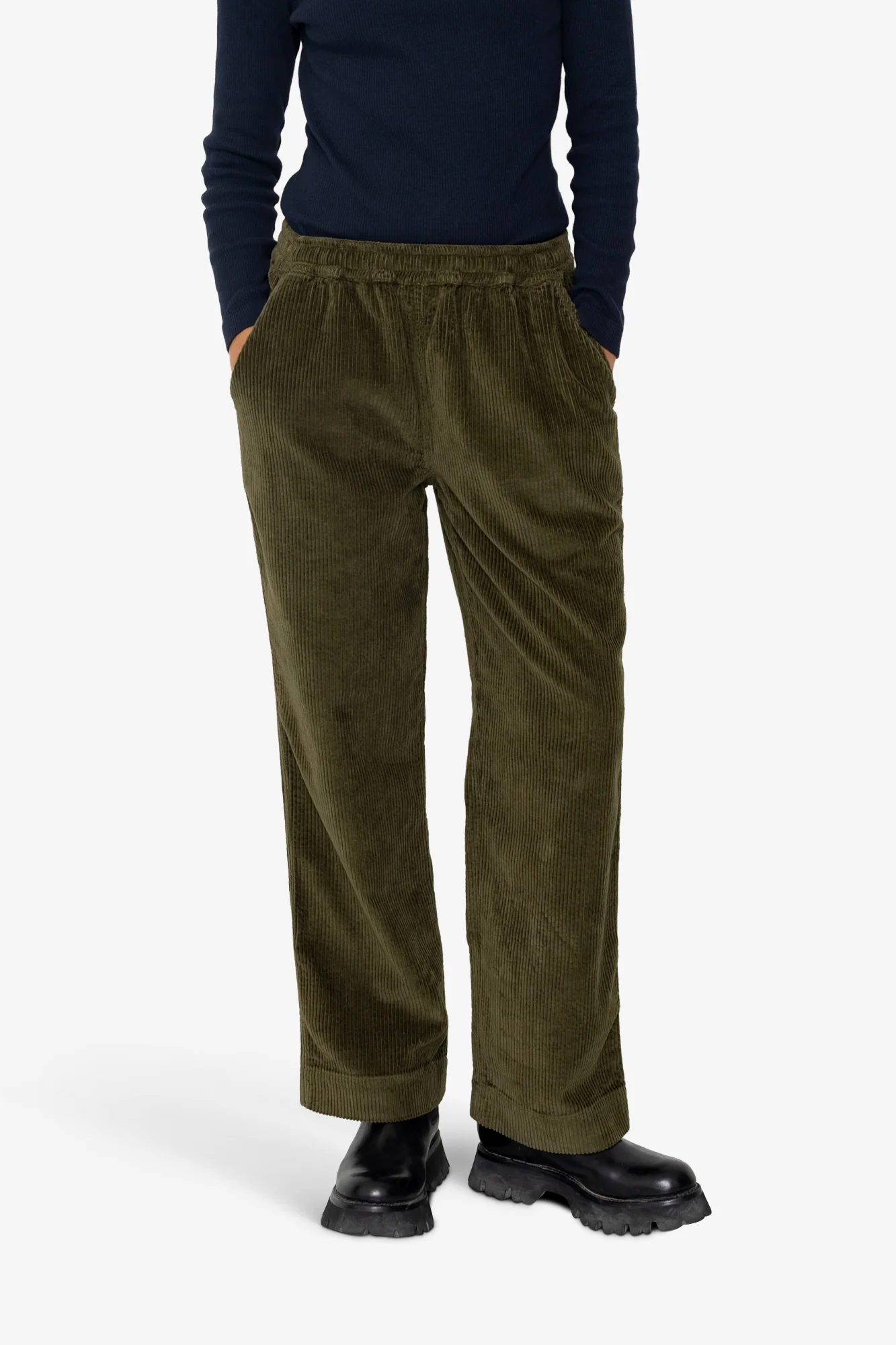Drawcord Signal Pants - Olive Cord - Image 6
