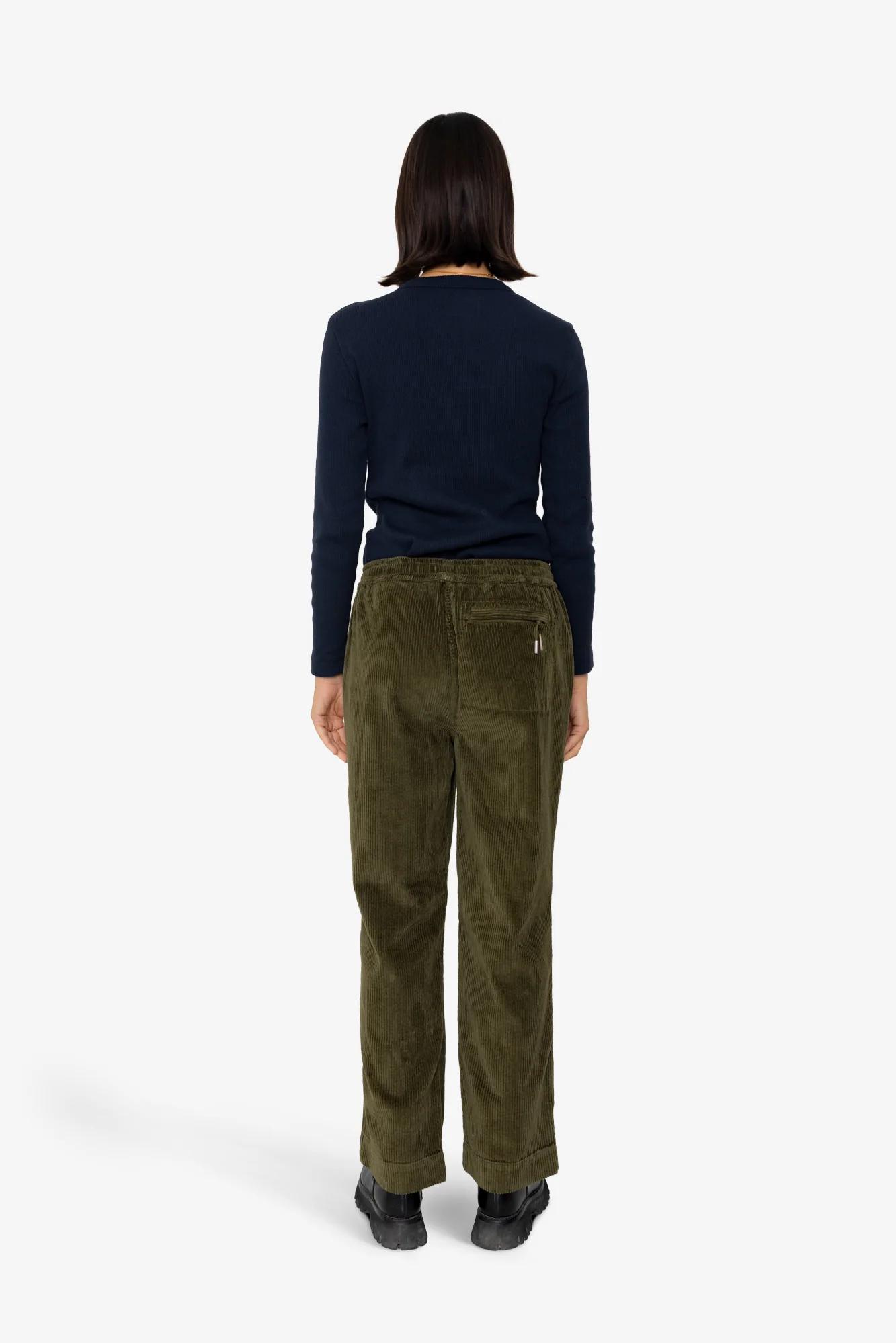 Drawcord Signal Pants - Olive Cord - Image 8