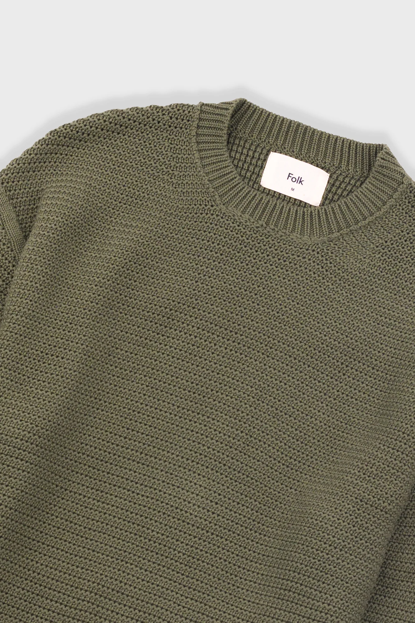 Drop Shoulder Crew - Olive - Image 5