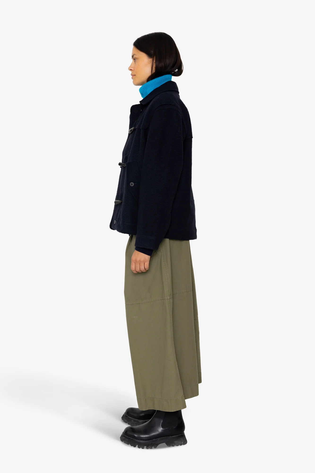 Duffle Coat - Navy Wool Twill - Image 4
