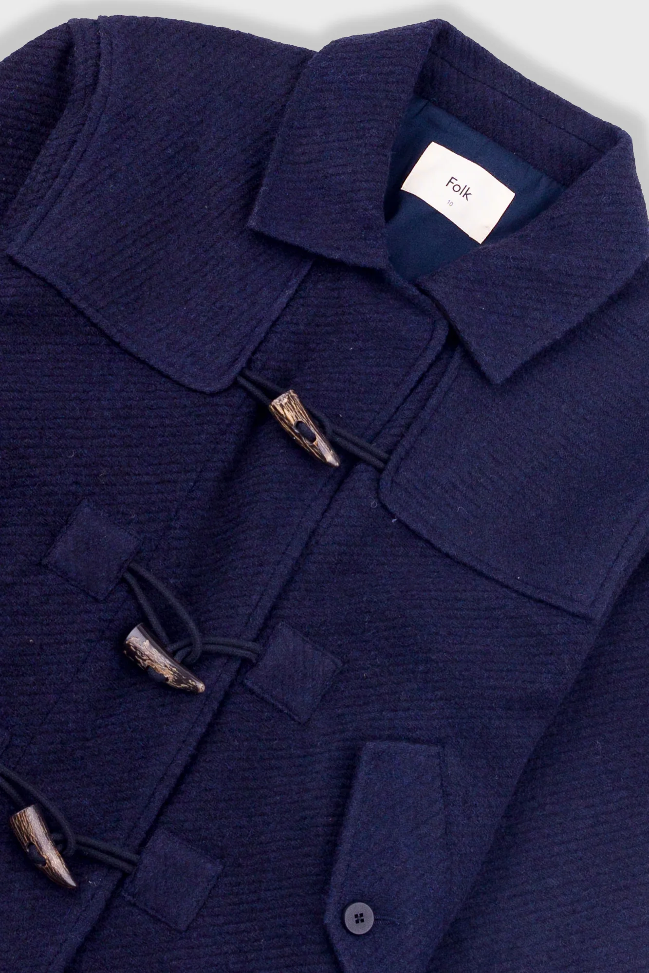 Duffle Coat - Navy Wool Twill - Image 9