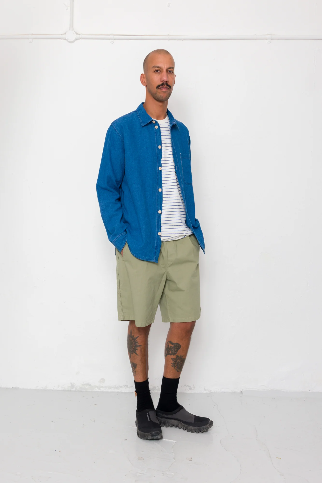 Easy Fit Shirt - Indigo Linen - Image 6