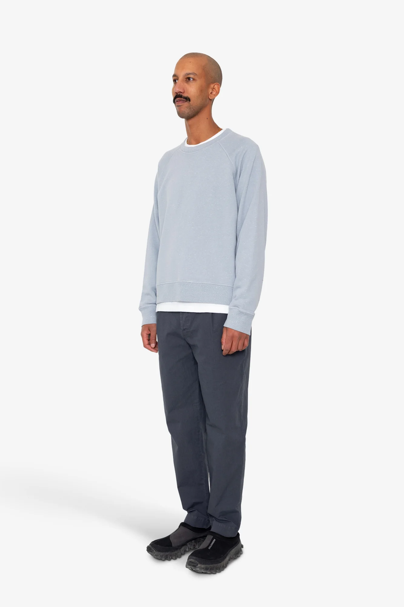 Engineered Raglan Sweat - Soft Blue - Image 3